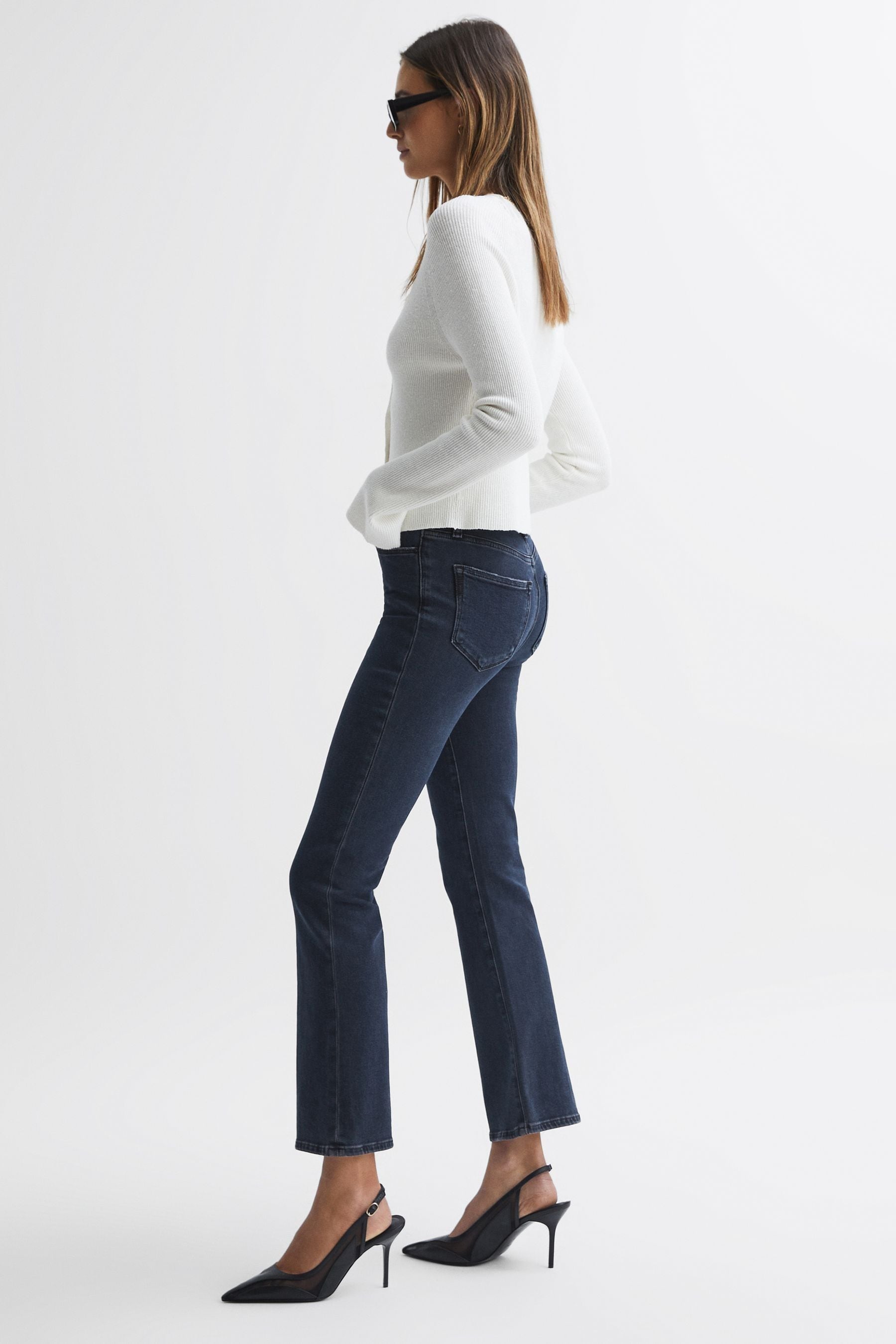 Paige Aster Claudine  High Rise Flared Jeans
