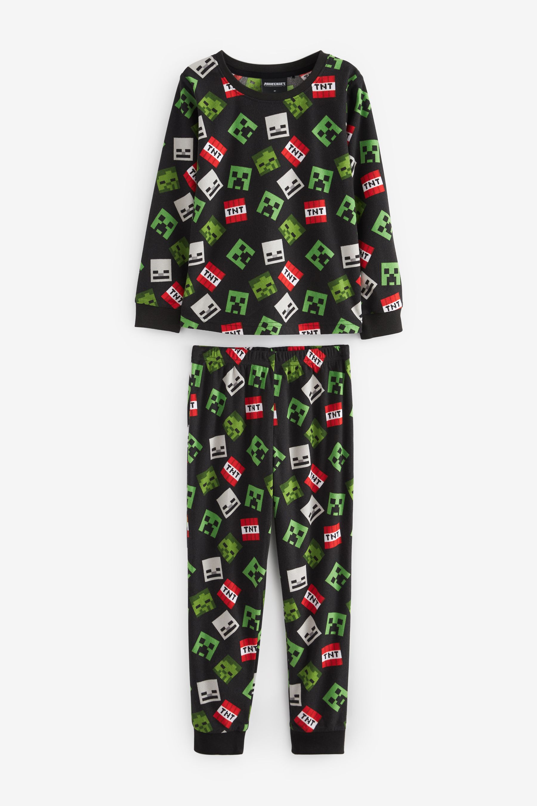 Boys Next Minecraft Black green Soft Touch Fleece With Elastane Pyjamas 5 16yrs Minecraft Black green Reviews Next Reviews Feefo