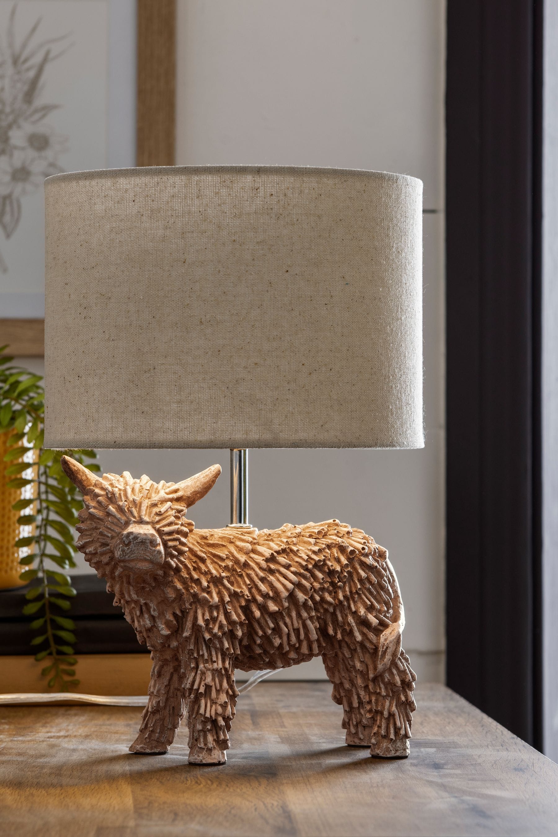 Highland cow lampshade 2025