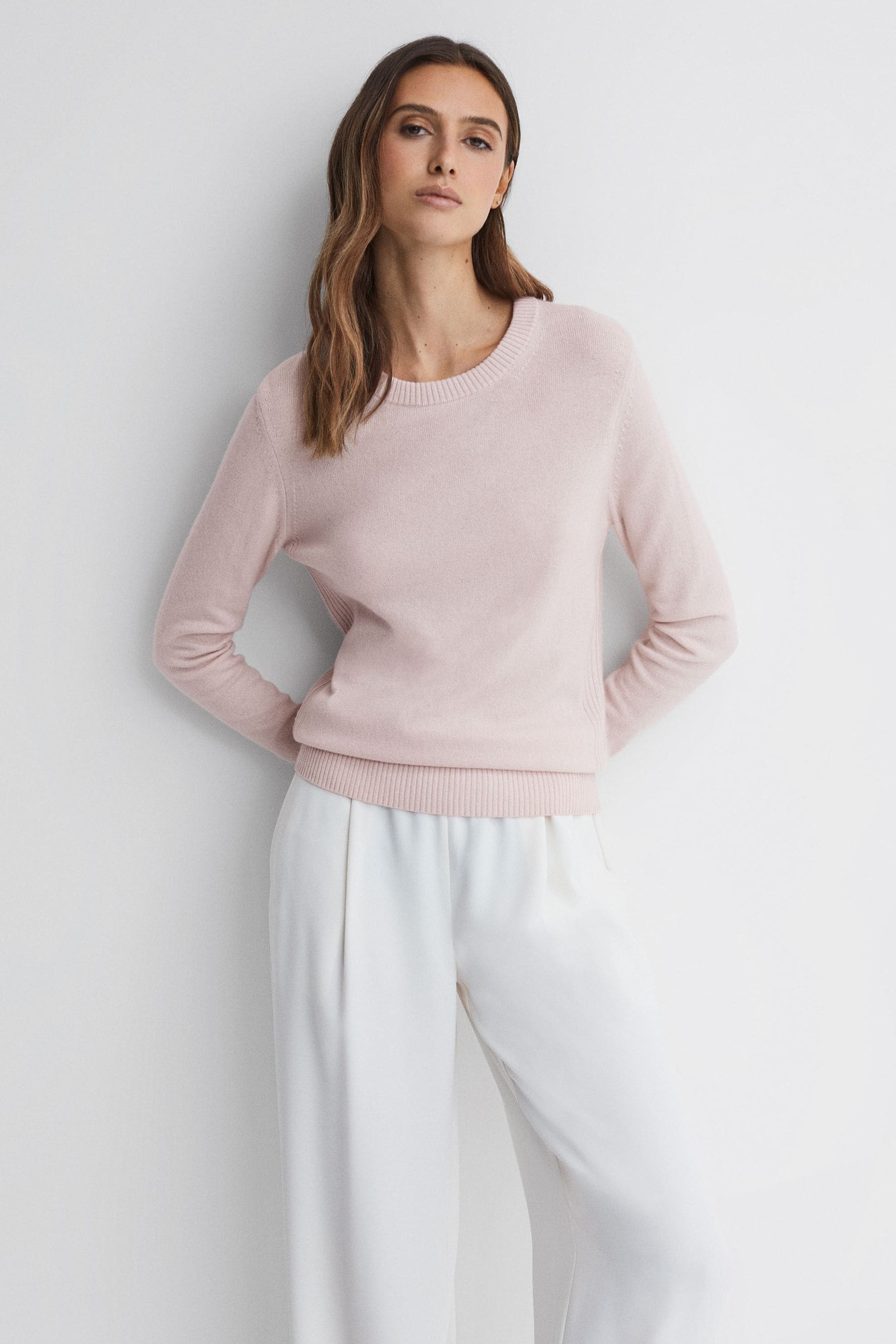 Addison - Light Pink Wool...