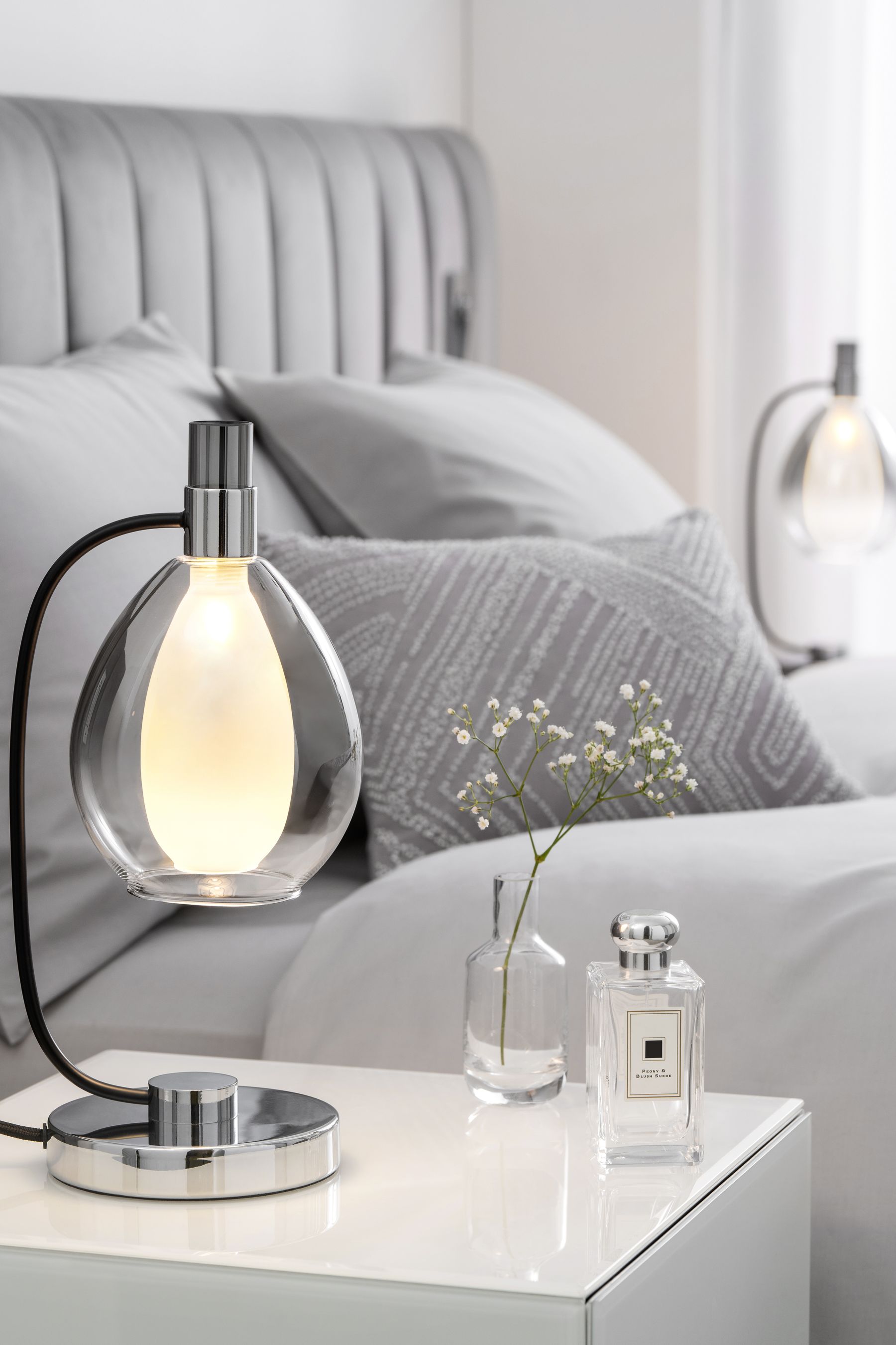 Next grey touch lamp cheap