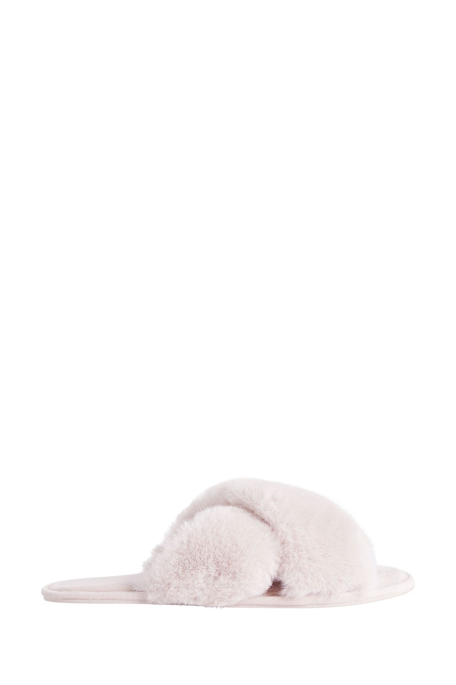 Tesco pink fluffy slippers