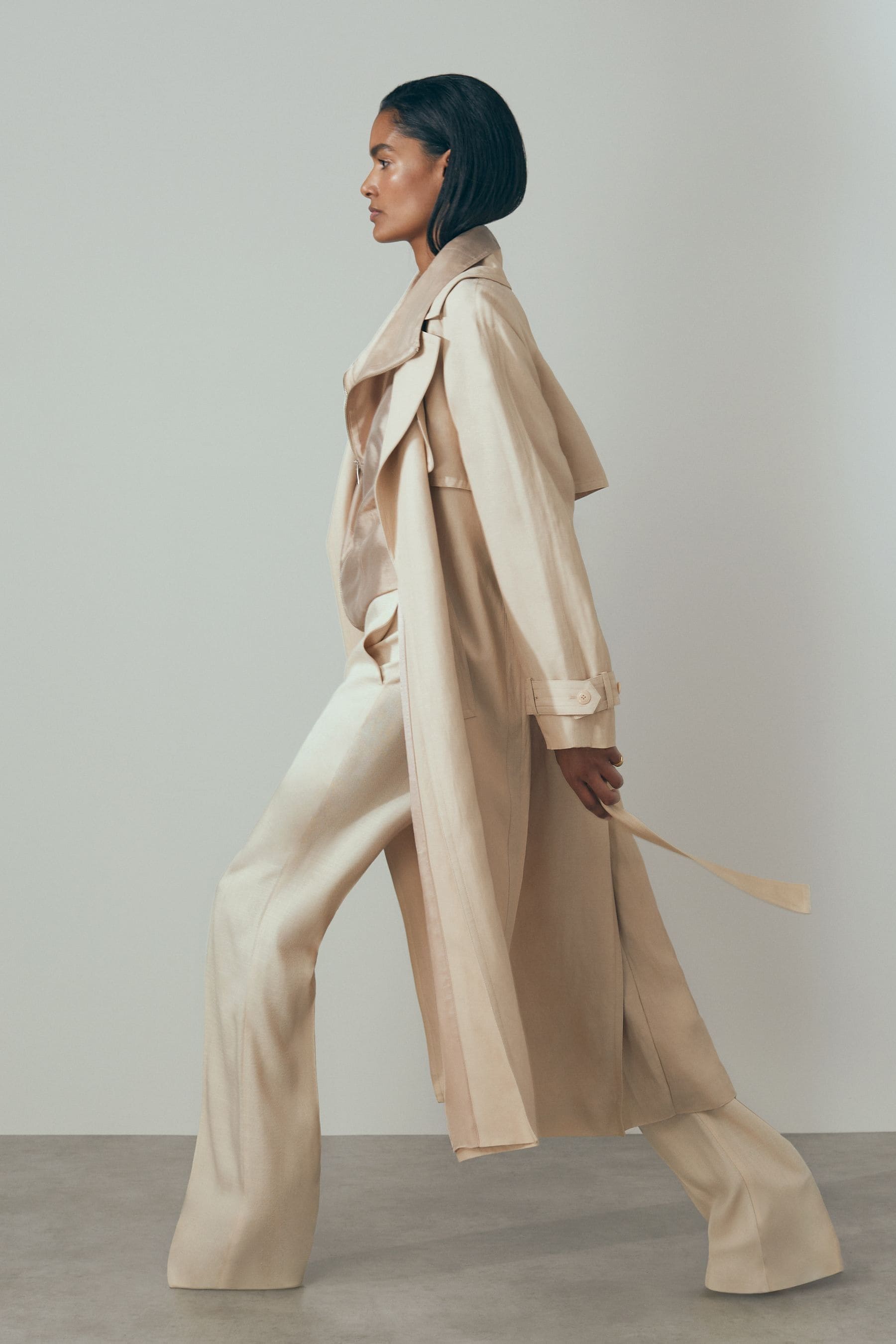Atelier - Blush Belted Trench...