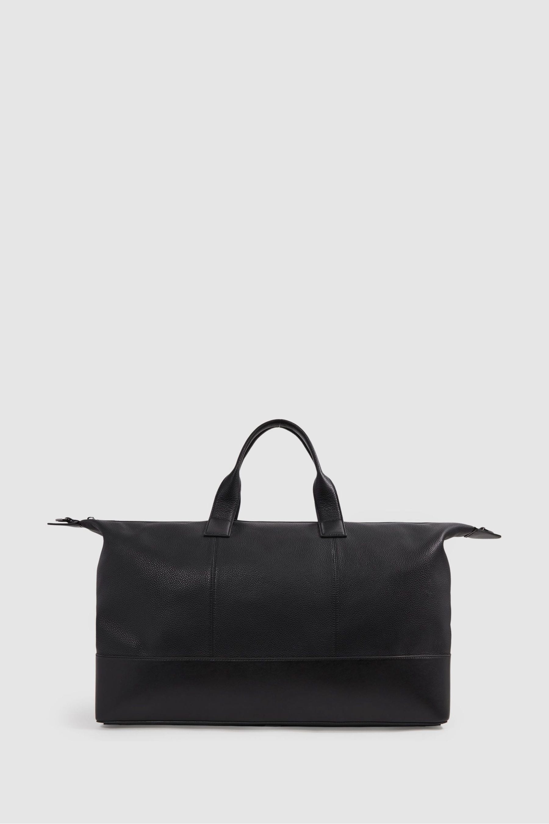 Shop Reiss Carter - Black Leather Travel Bag, One