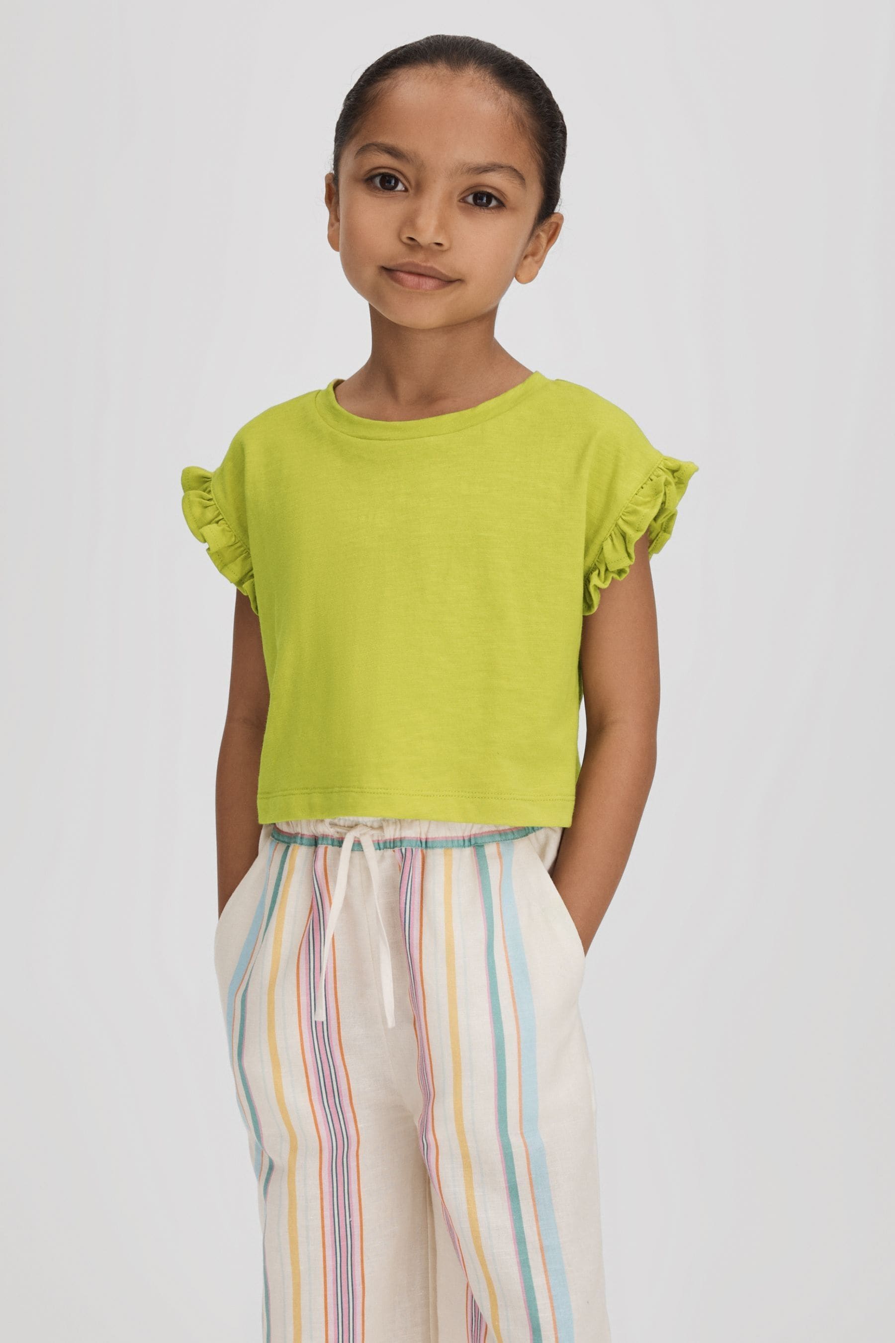 Saskia - Lime Junior Ruffle...