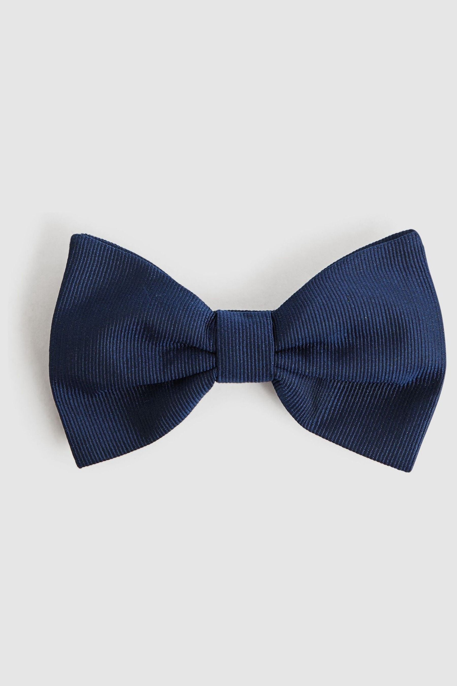 Reiss Boyle - Navy Grosgrain Silk Bow Tie, One
