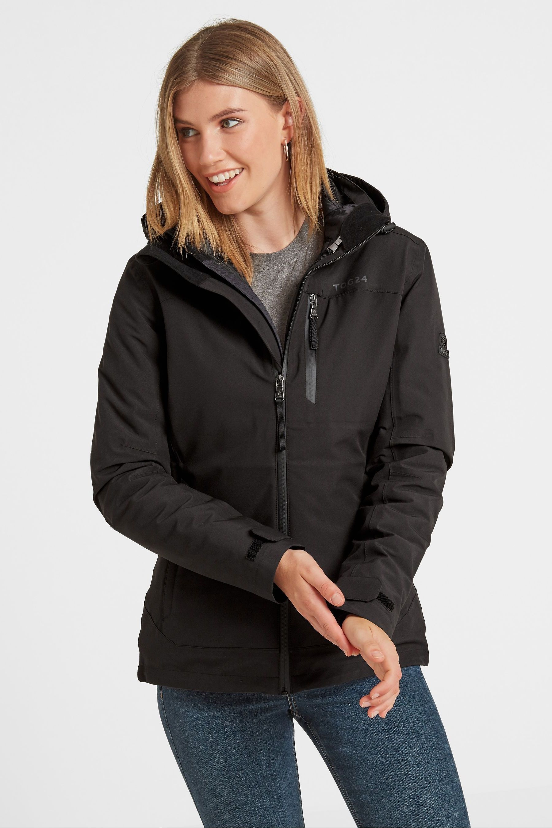 Womens black jacket uk Clearance