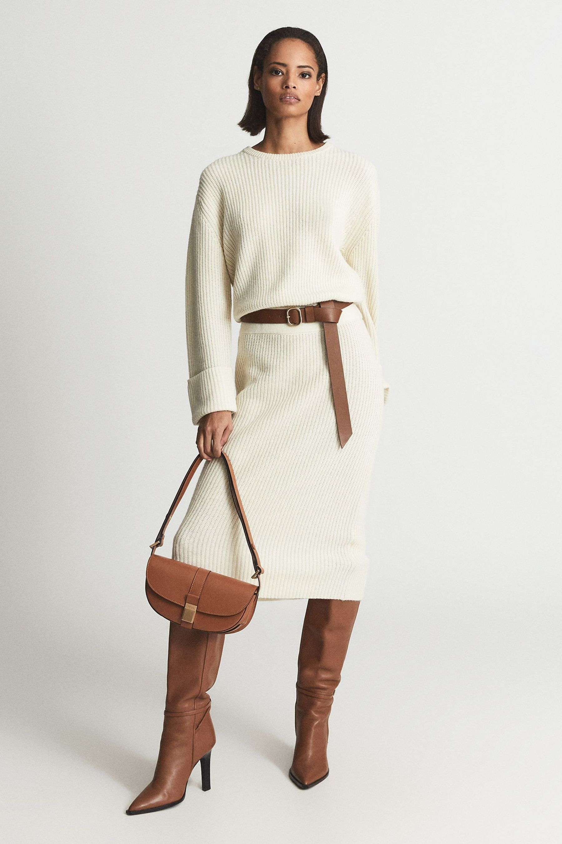 Jodie - Neutral Knitted Wool...