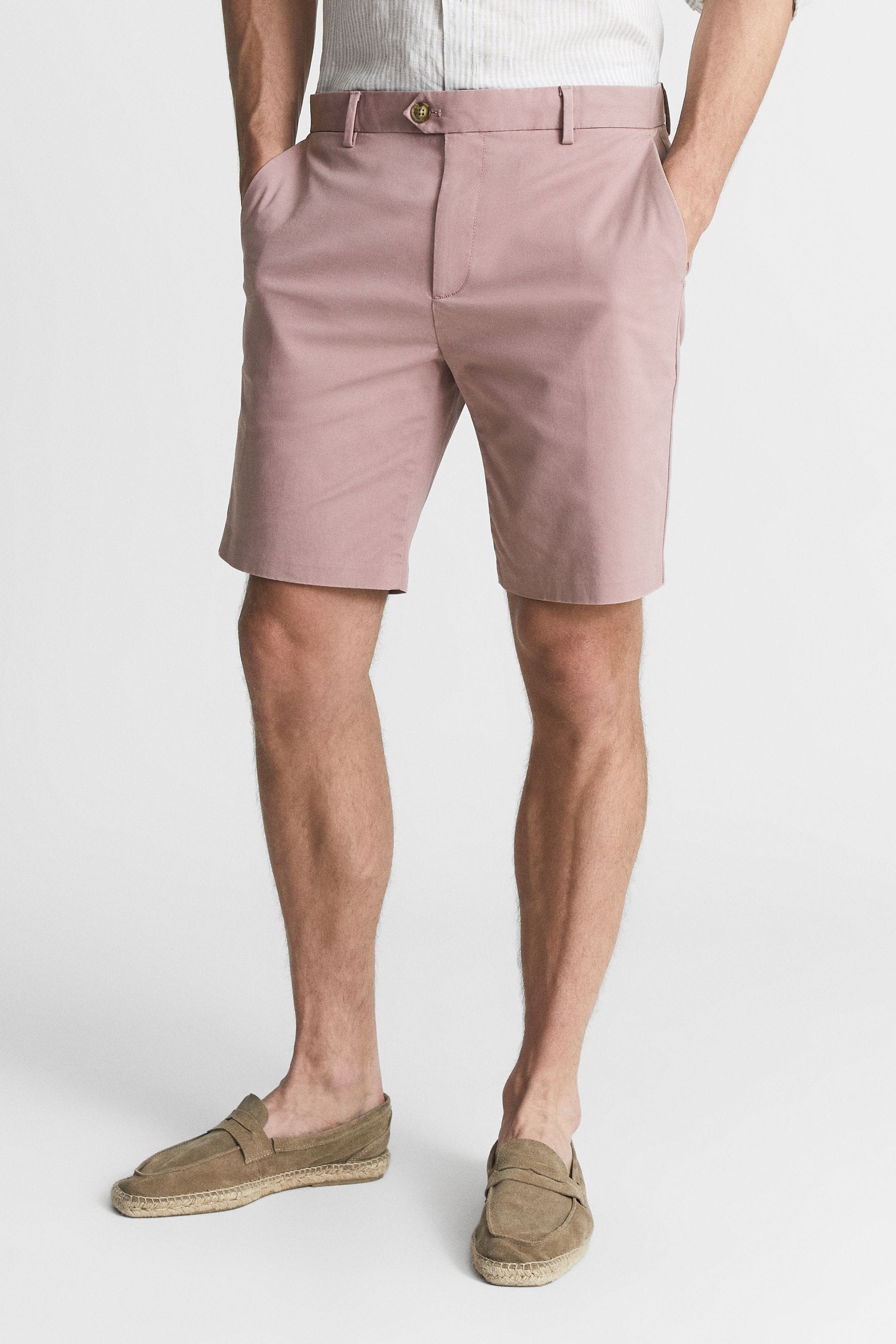 Wicket - Mens Pink Cotton...