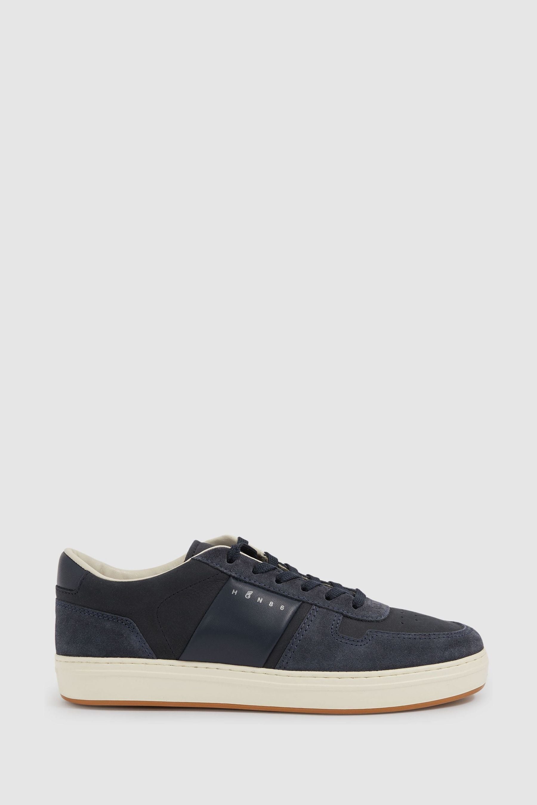 Hogan Leather And Suede Lace-up Trainers In Black
