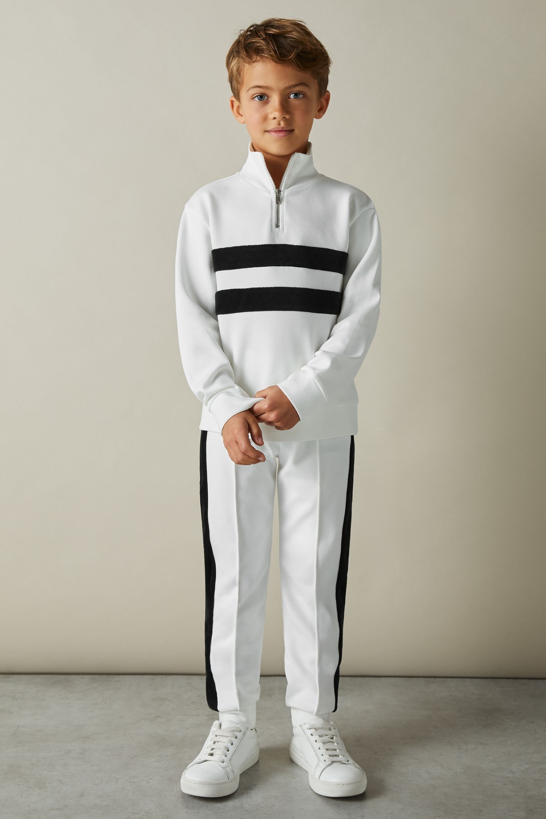 Reiss 5 Years In White/emerald Green
