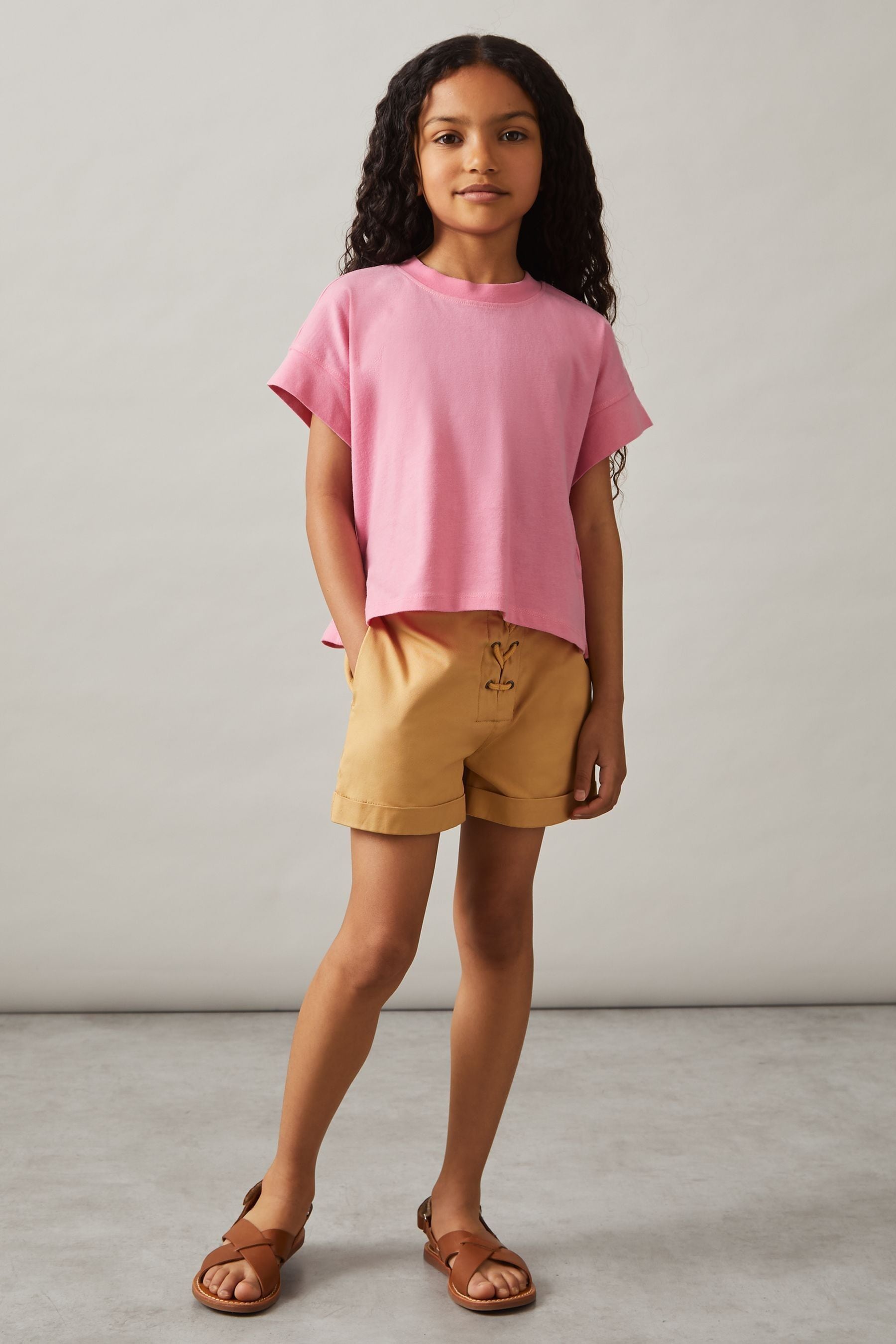Reiss Bright Pink 4-9 Yrs Cotton Oversized Short-sleeve T-shirt In Bright Pink