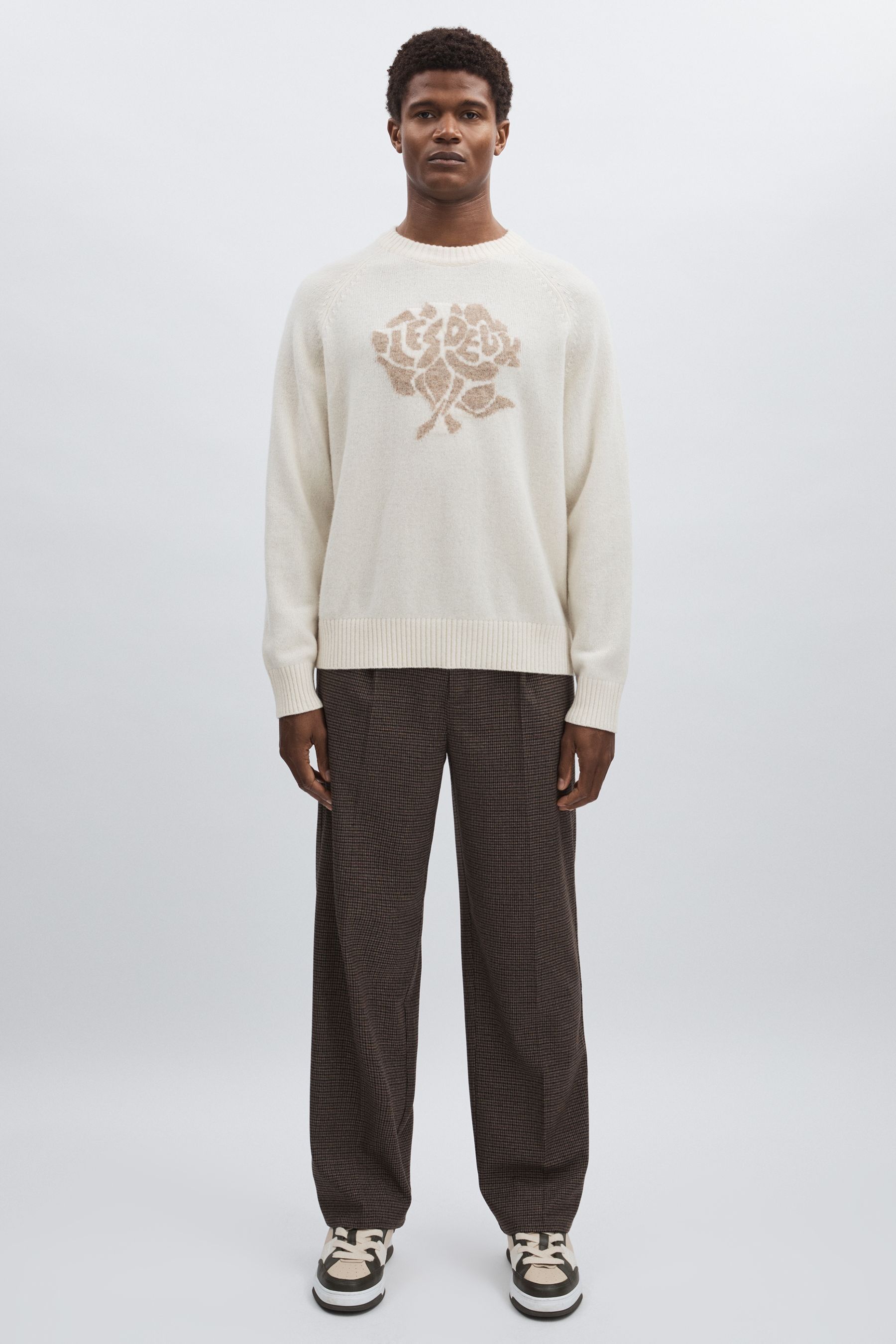 Les Deux Sand & Jacquard Jumper, L