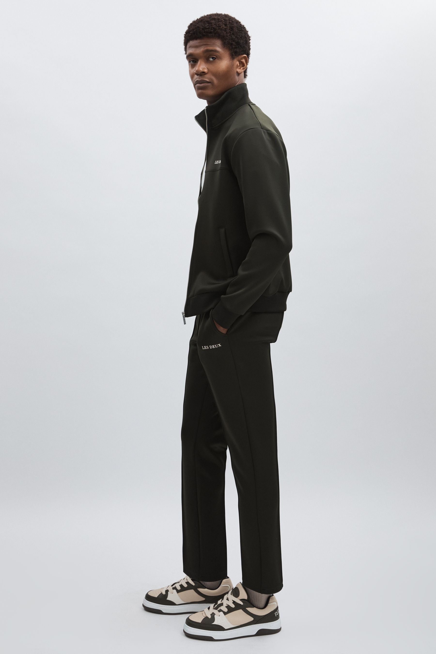 Les Deux Dark Green  Slim-fit Drawstring Joggers