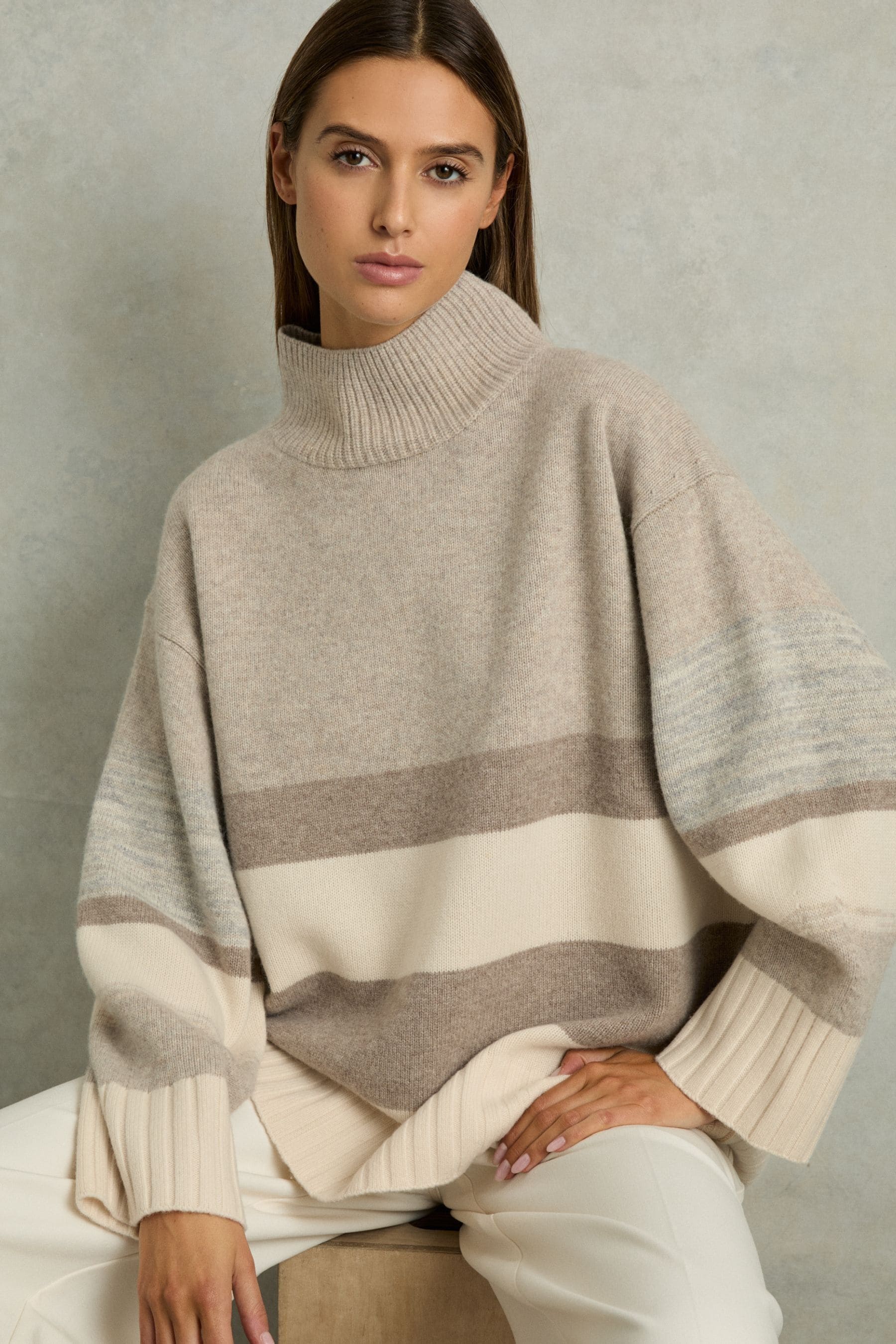 Shop Reiss Neutral Caitlyn Jumper