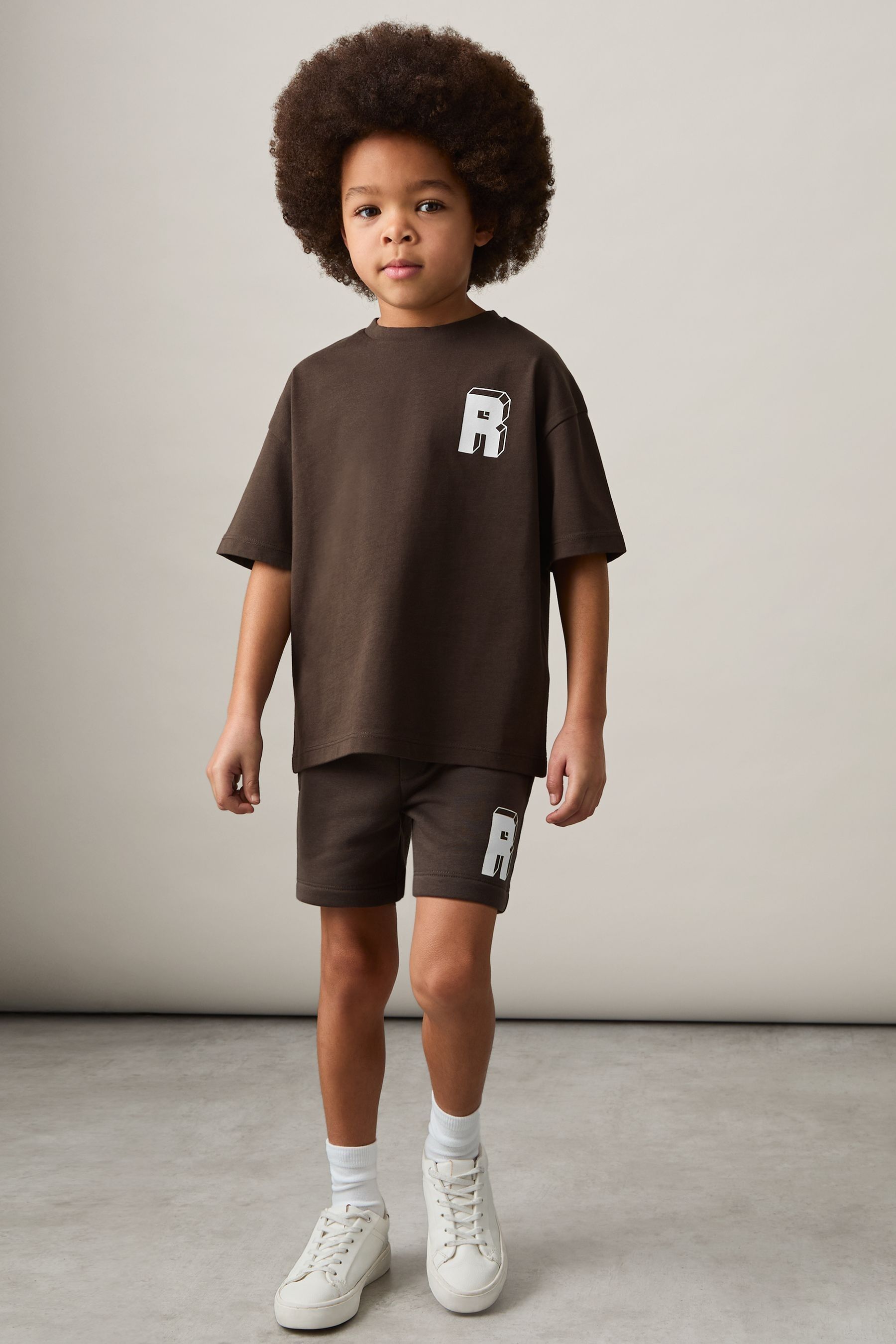Reiss 7 Years In Chocolate Brown / Off White