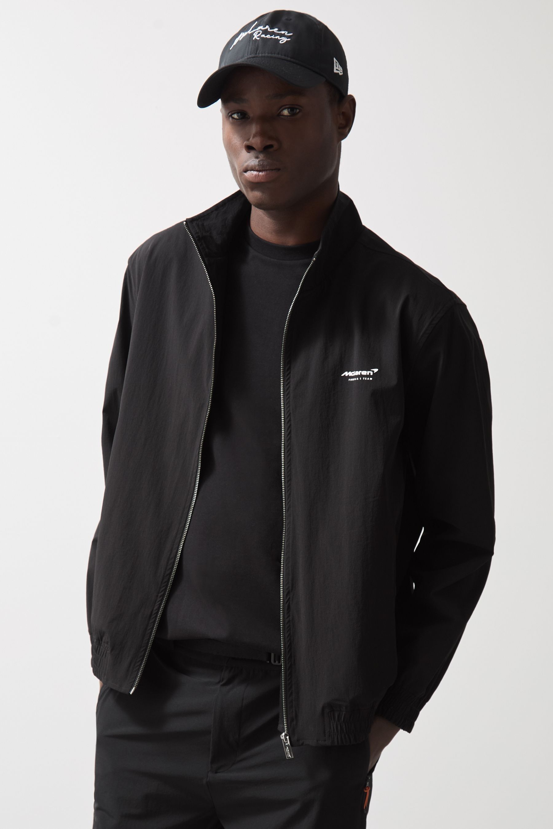 Reiss Mclaren Black Mclaren F1 Team Tech Funnel-neck Jacket