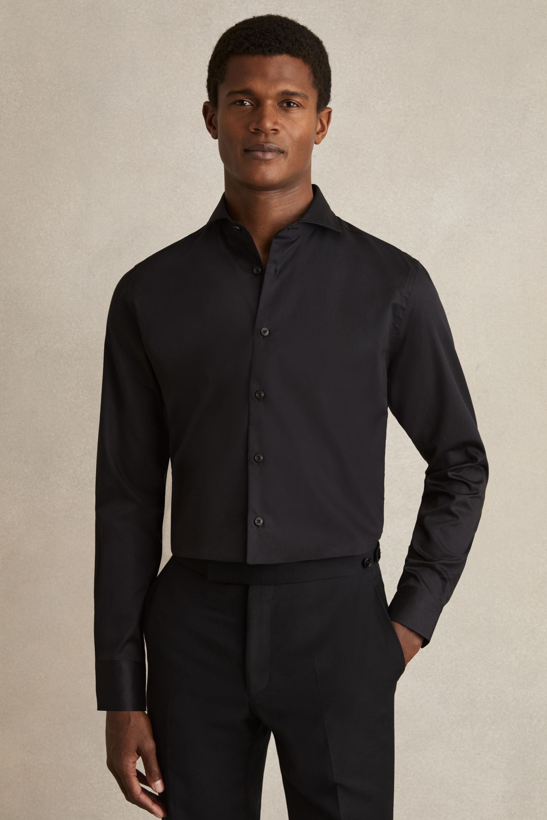 Reiss Storm Slim Fit Slim-fit Cotton Double-cuff Shirt