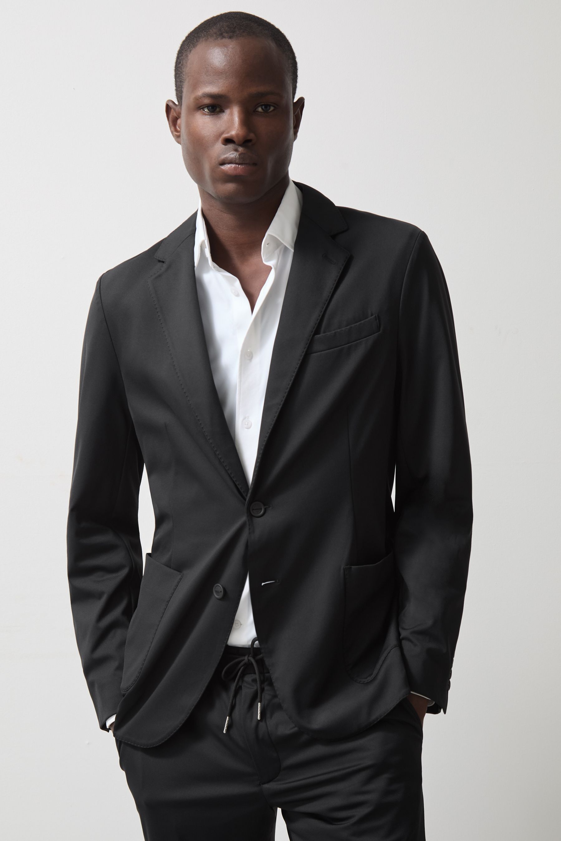 Reiss Mclaren X Mclaren F1 Team Men's Black Technical Blazer