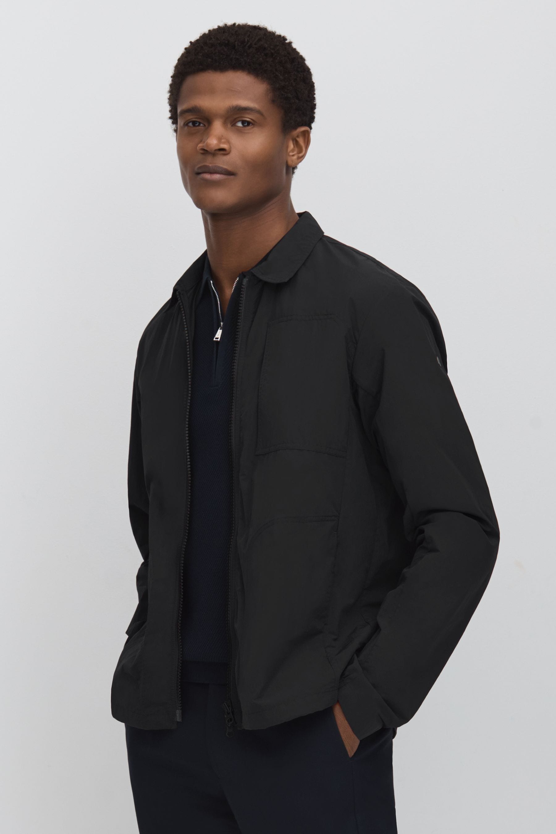 Shop Scandinavian Edition Lightweight Jacket In Dark Grey