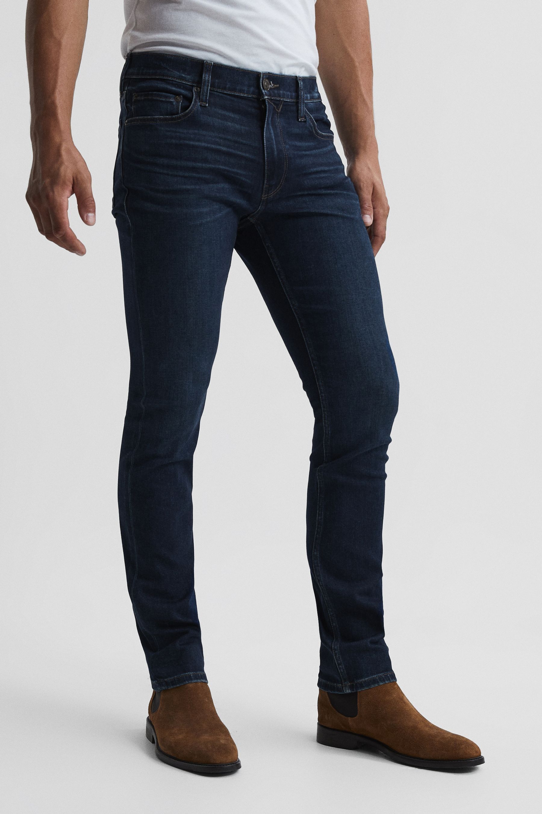 PAIGE GIRARD LENNOX PAIGE HIGH STRETCH SLIM FIT JEANS