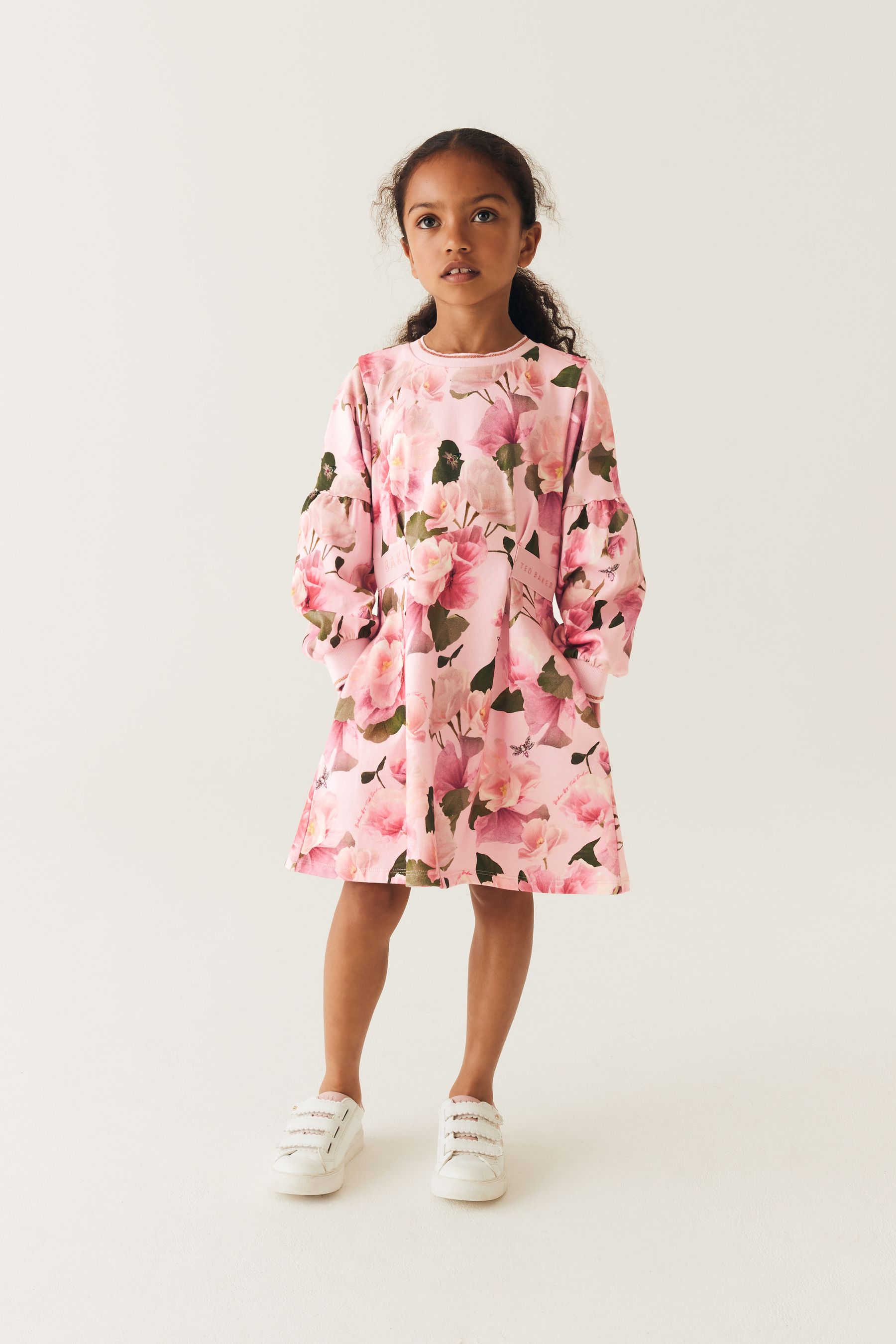knee length dresses for ladies V-neck Flutter Sleeve Dress | Briar main image 0