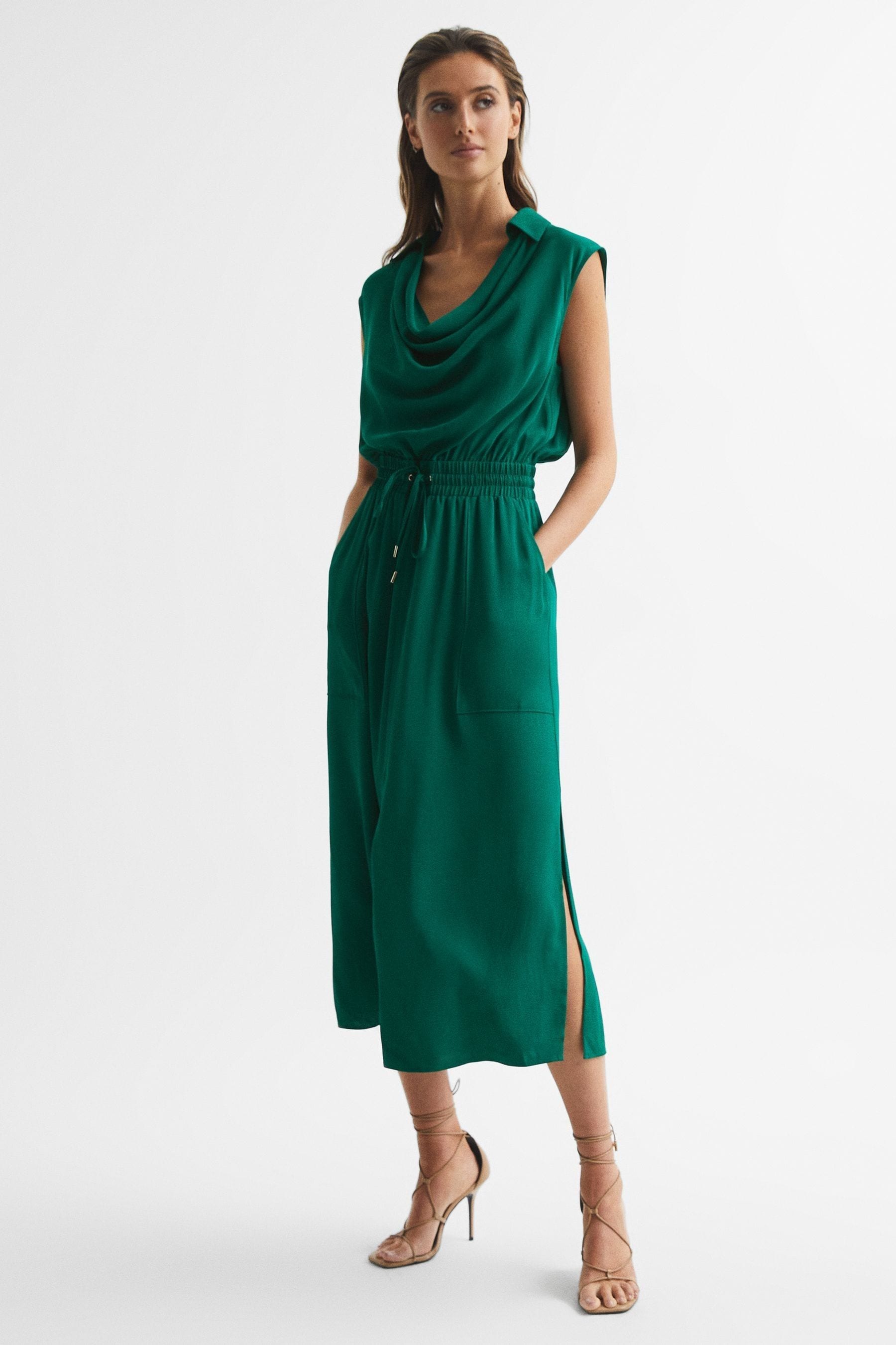 Tia - Green Sleeveless...