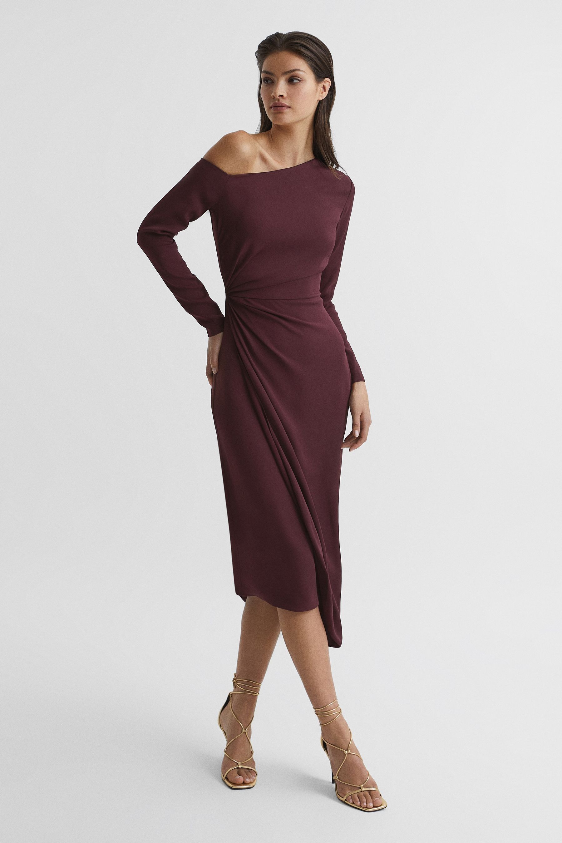Maroon store petite dress