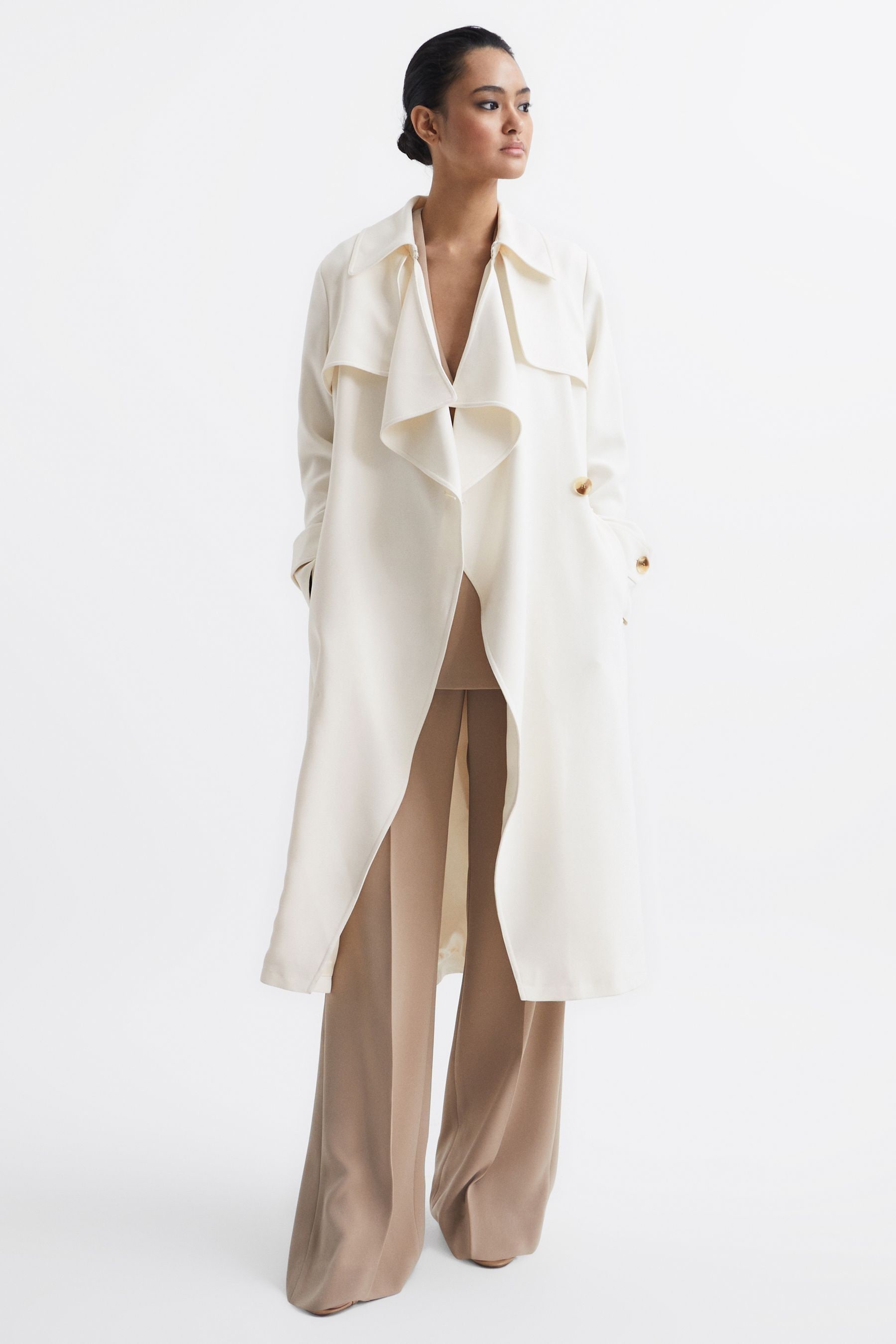 Eden - White Belted Trench...