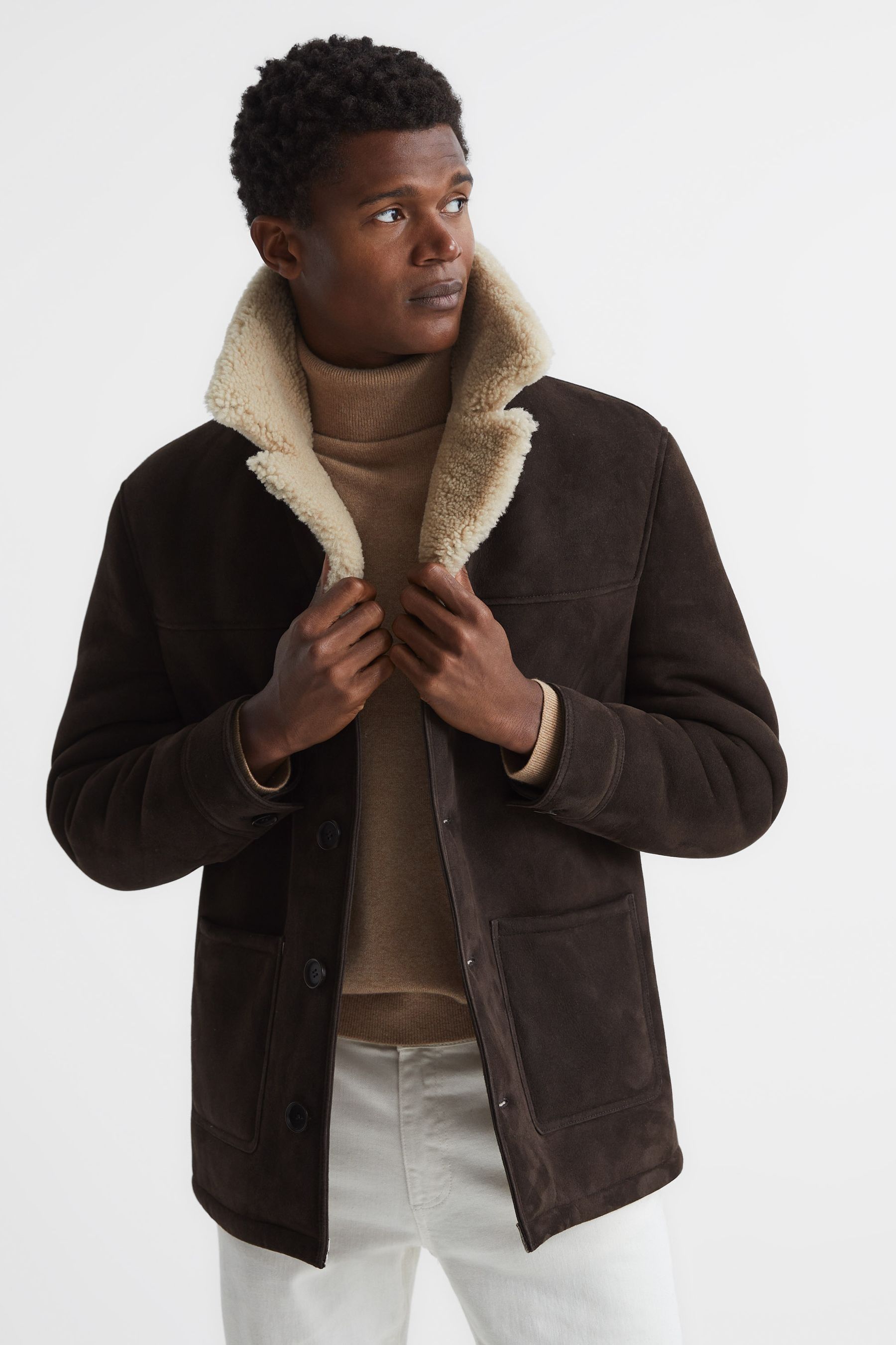Reiss aries deals suede jacket