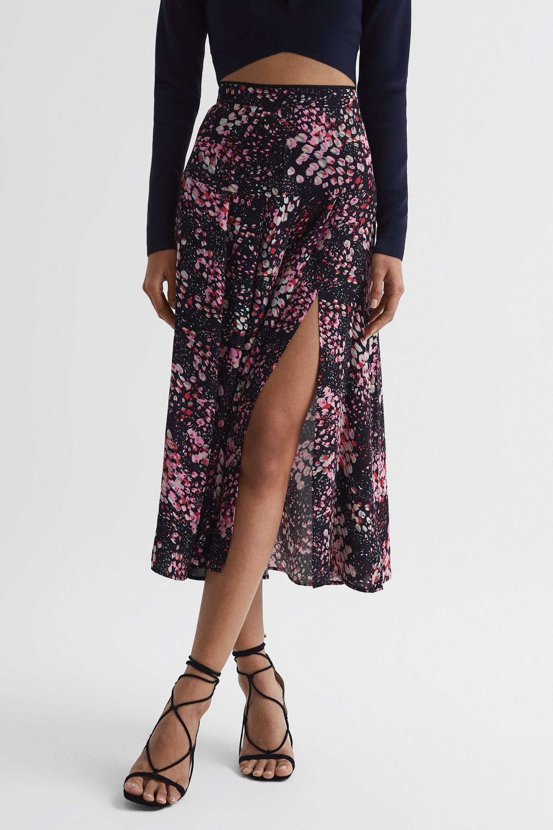 Printed slip skirt online