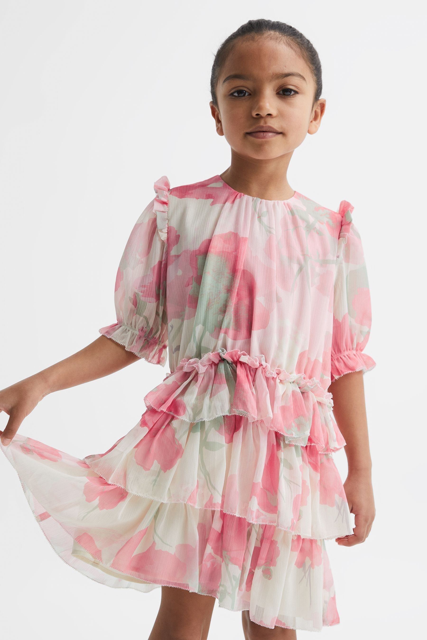 Reiss Kids' Henrietta In Pink Print