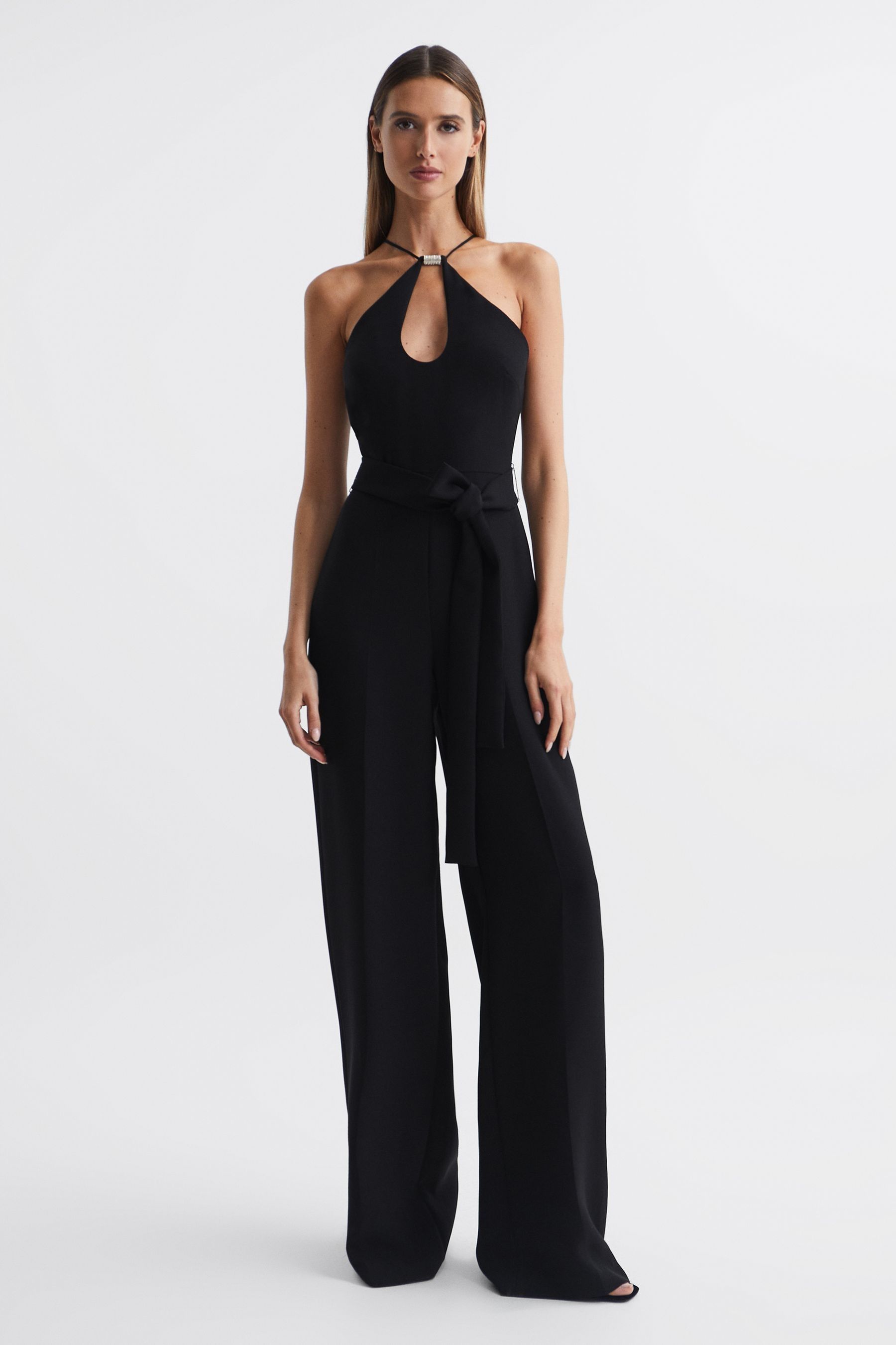 Halston - Ema - Halter Neck...