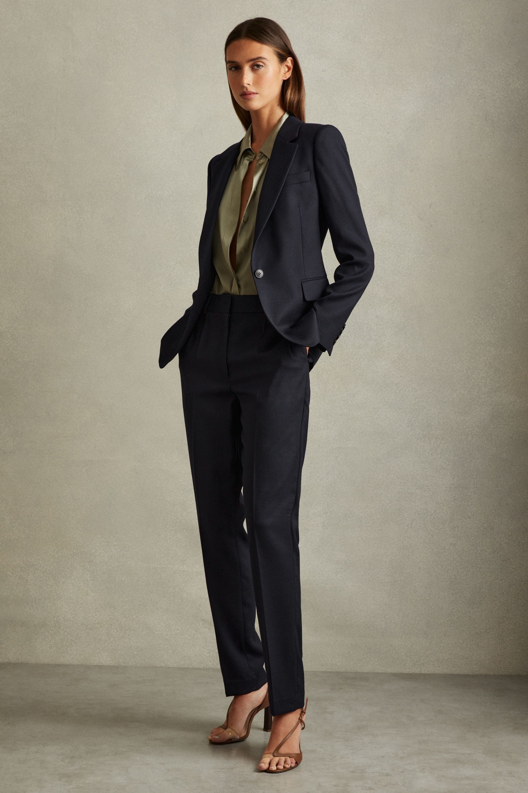 Textured suit blazer clearance