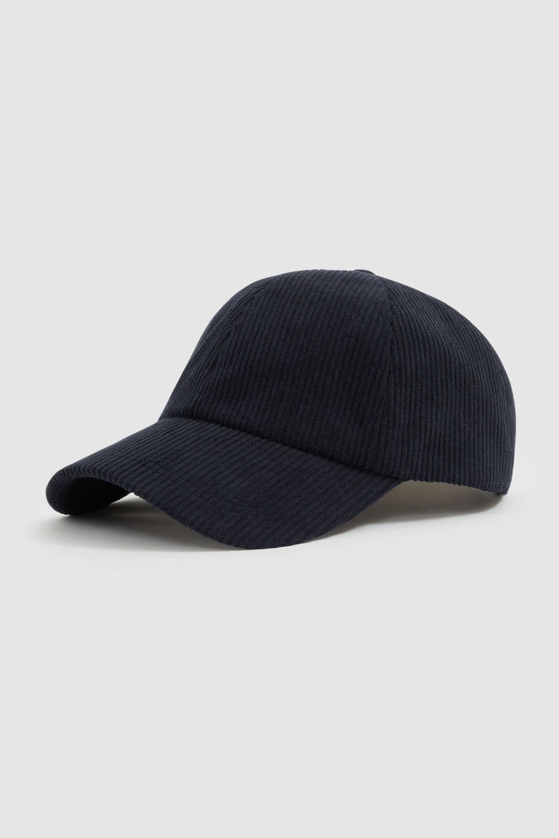 Shop Reiss Dark Navy Corduroy Baseball Cap