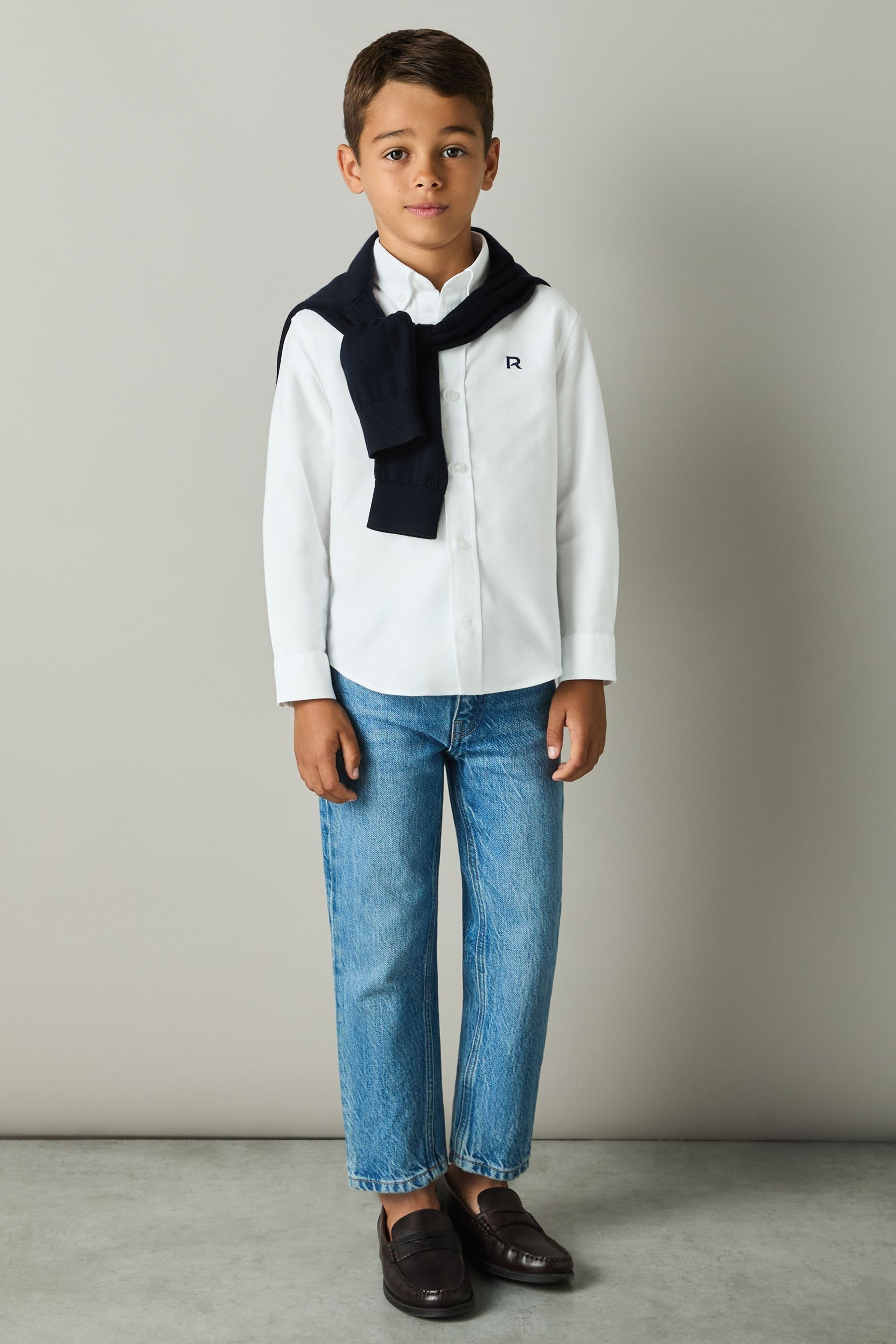 Reiss 8 Years In White/navy