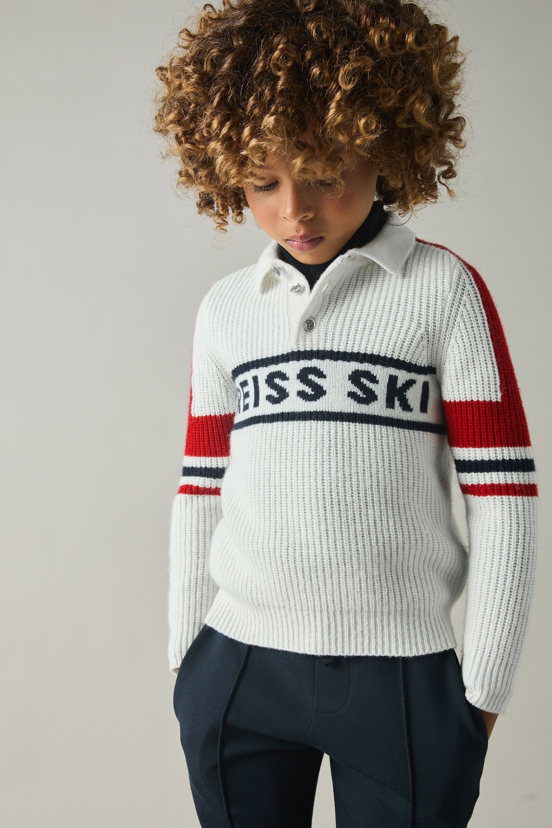 Reiss 8 Years In Off White/red