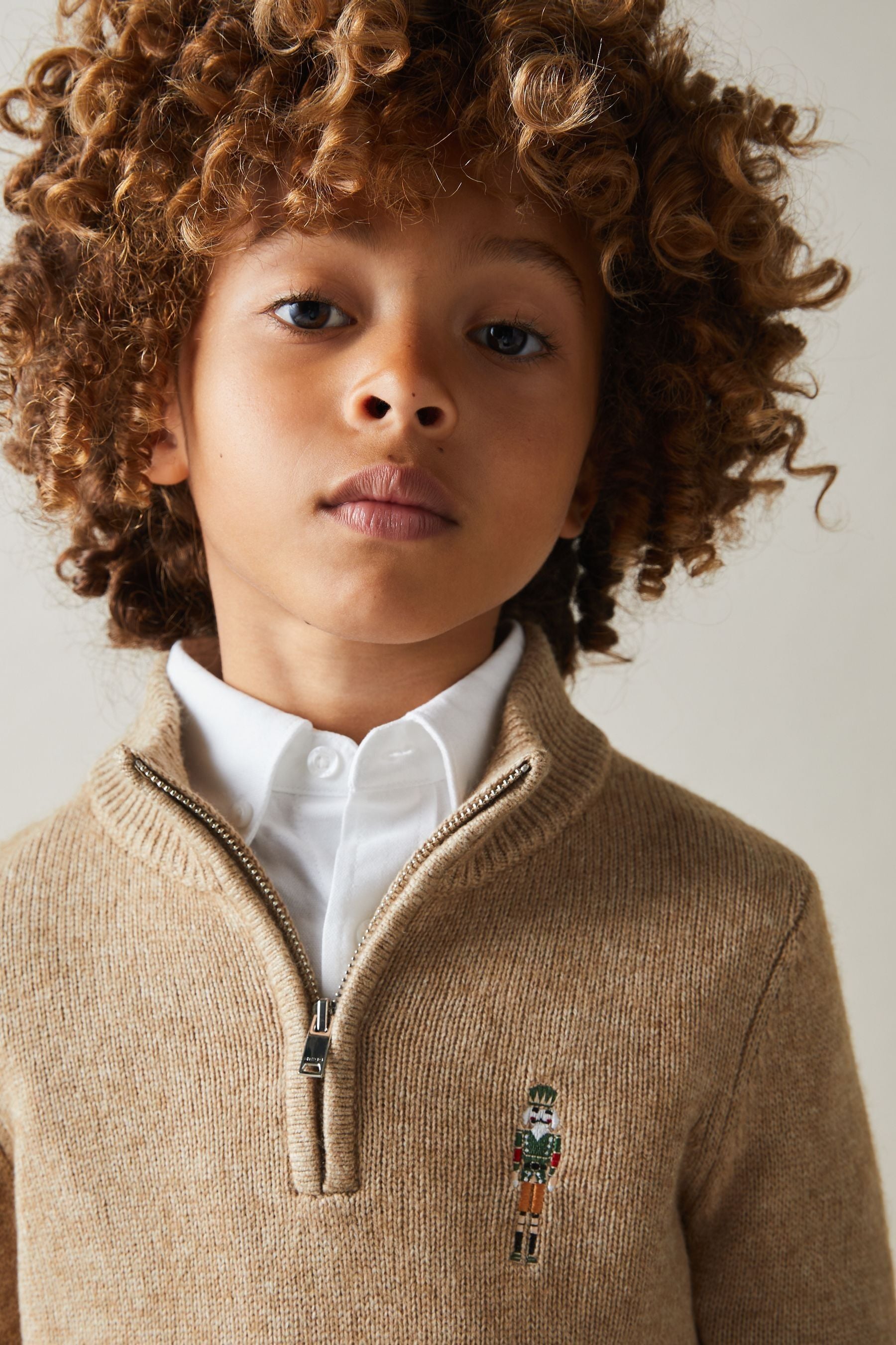 Shop Reiss 13 Years In Camel Brown Melange