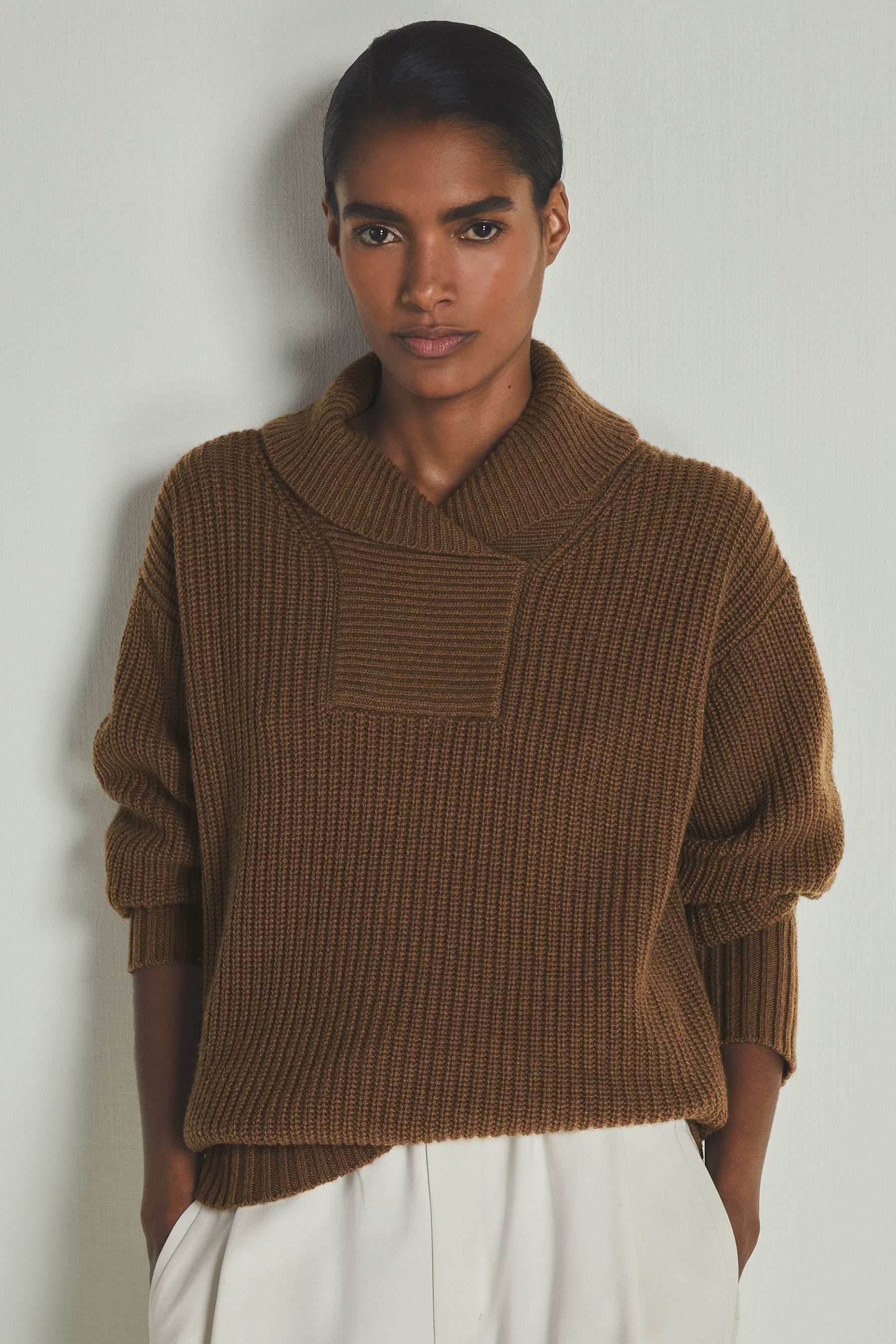 Les 100 Ciel Chestnut Reiss | S Wool And Cashmere Jumper In Chestnut