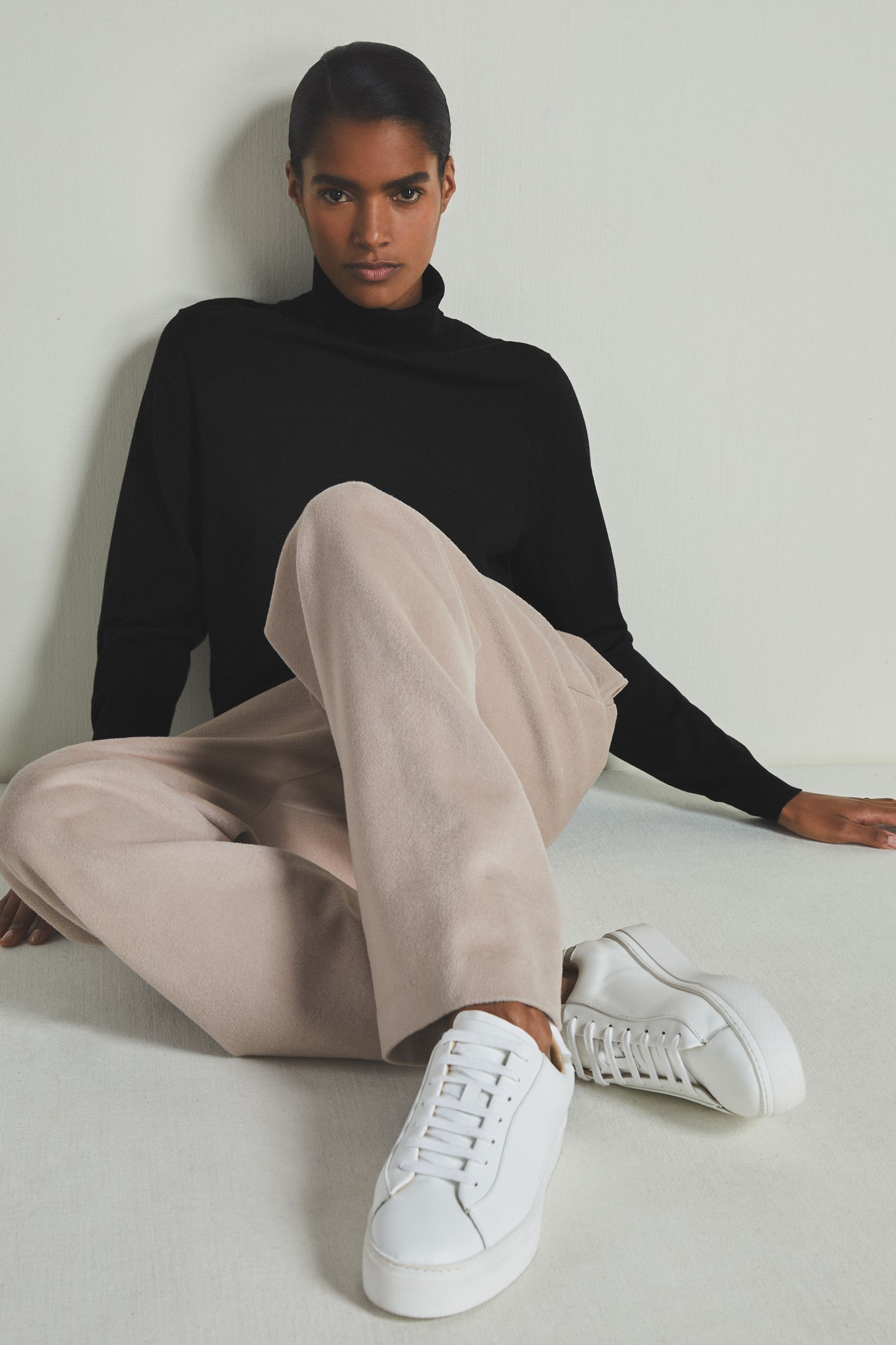 Les 100 Ciel Black Reiss | S Noble-wool Roll-neck Jumper In Black