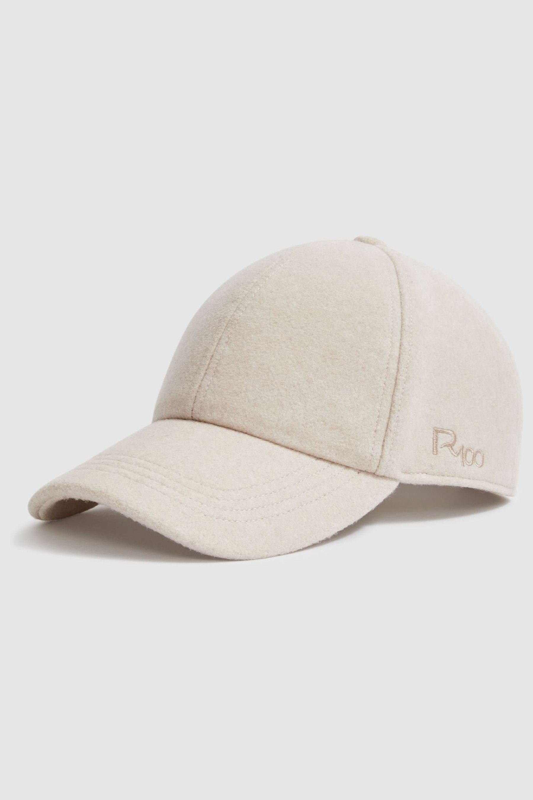 Les 100 Ciel Cream Reiss | S Felted-tweed Baseball Cap In Cream