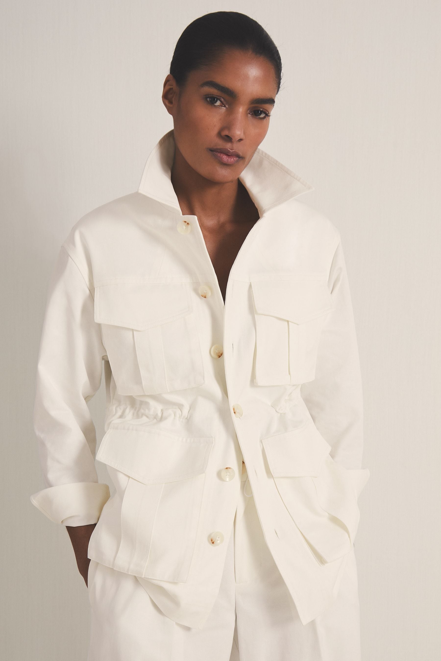 Reiss White | Les 100 Ciels Utility Jacket, M