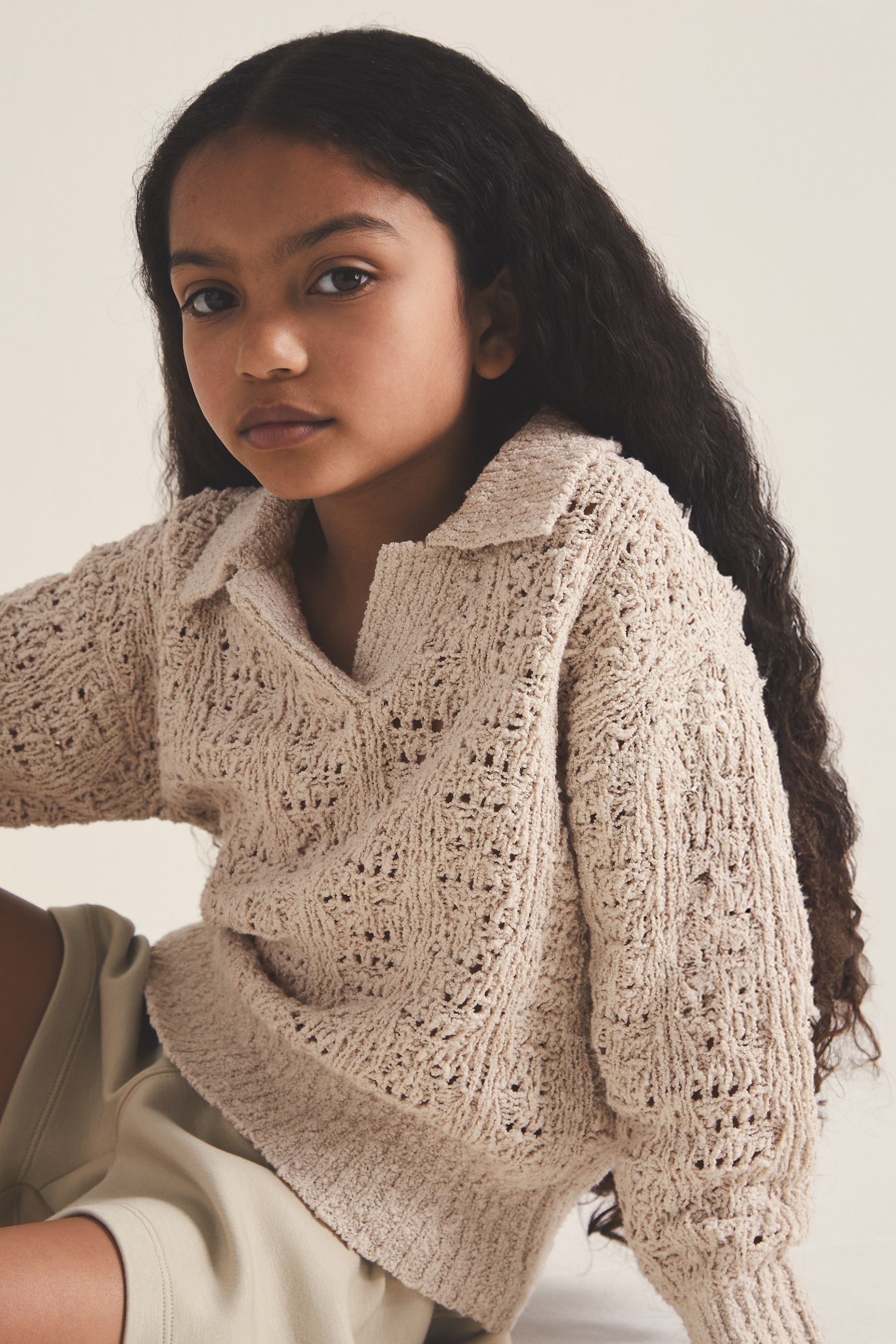 REISS NEUTRAL HUNTER 4-9 YRS | 100 CIELS BOUCLÉ JUMPER 