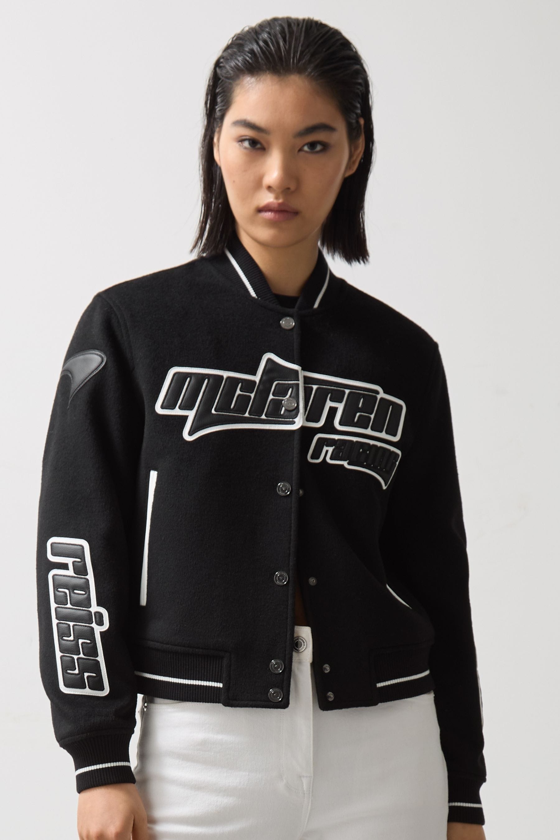 Reiss X Mclaren F1 Team - Black Bomber Jacket, 8