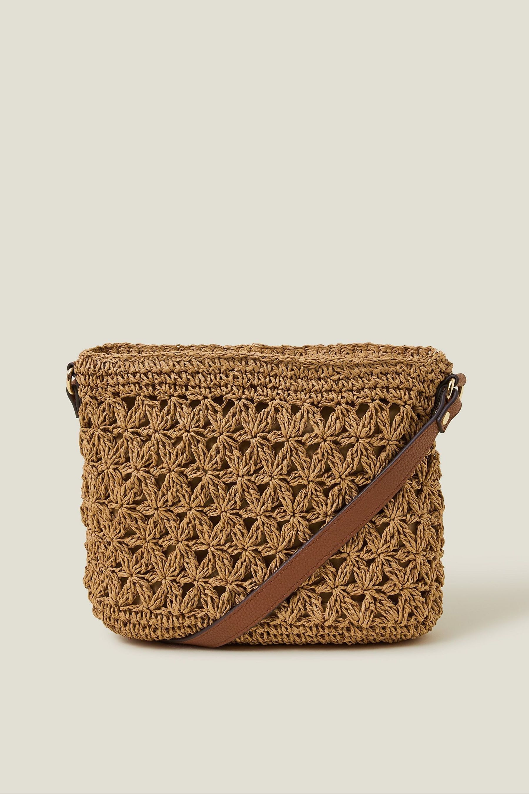 Accessorize Raffia Cross-Body Bageén