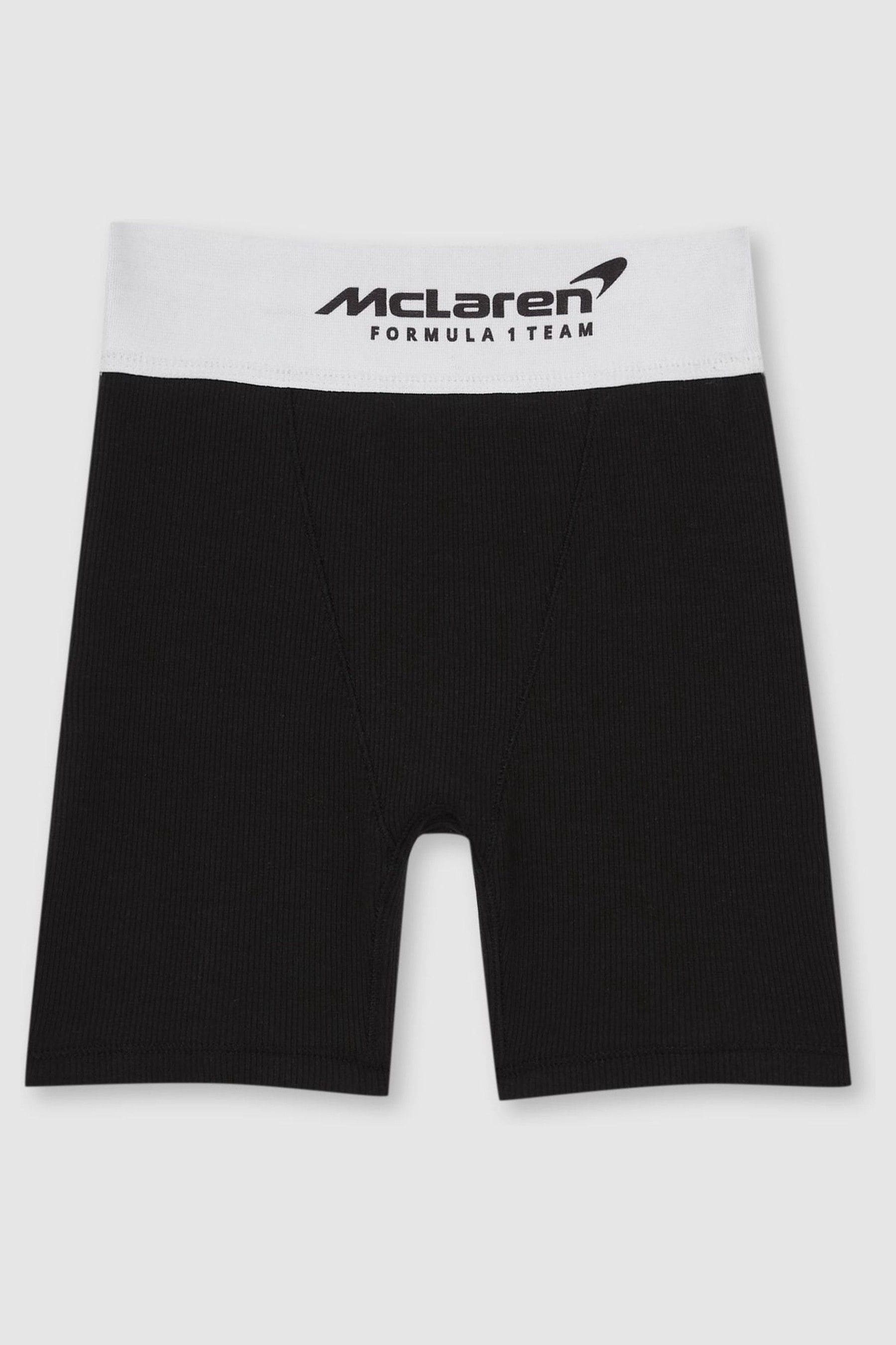 Reiss Mclaren Black Mclaren F1 Team Ribbed Cycle Shorts