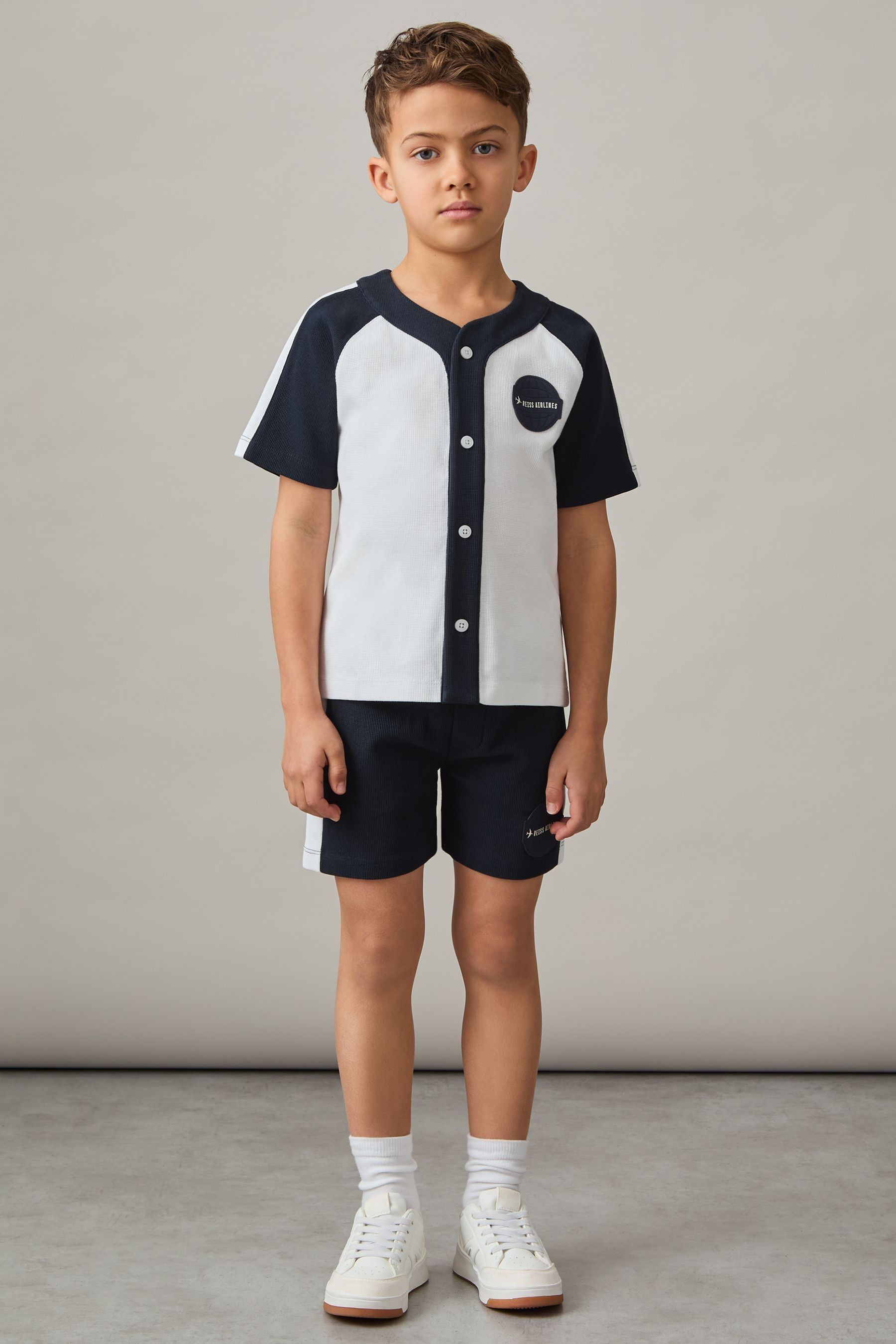 Reiss 8 Years In Off White/navy
