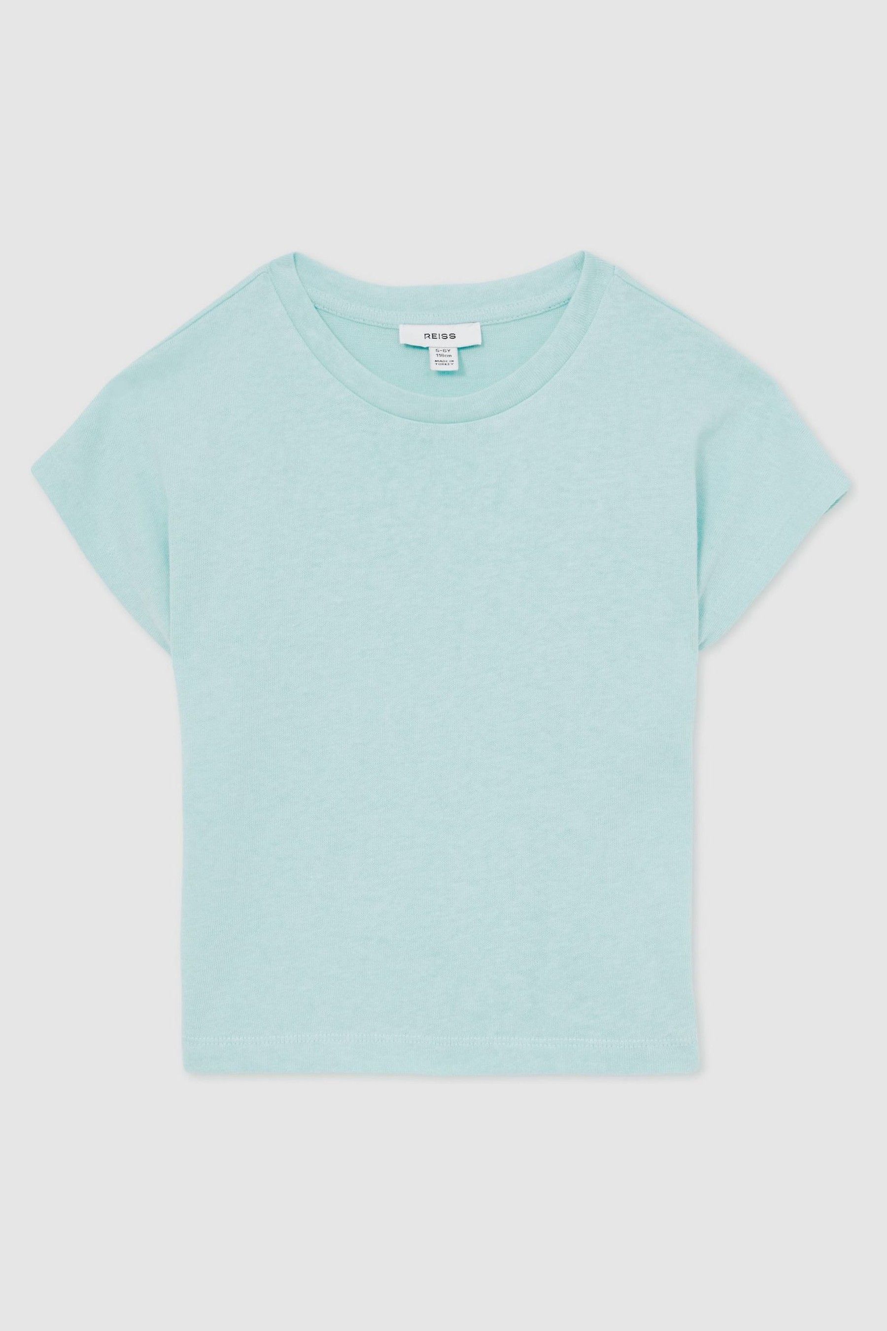 Reiss Blue 9-13 Yrs Oversized Cotton-blend T-shirt In Blue