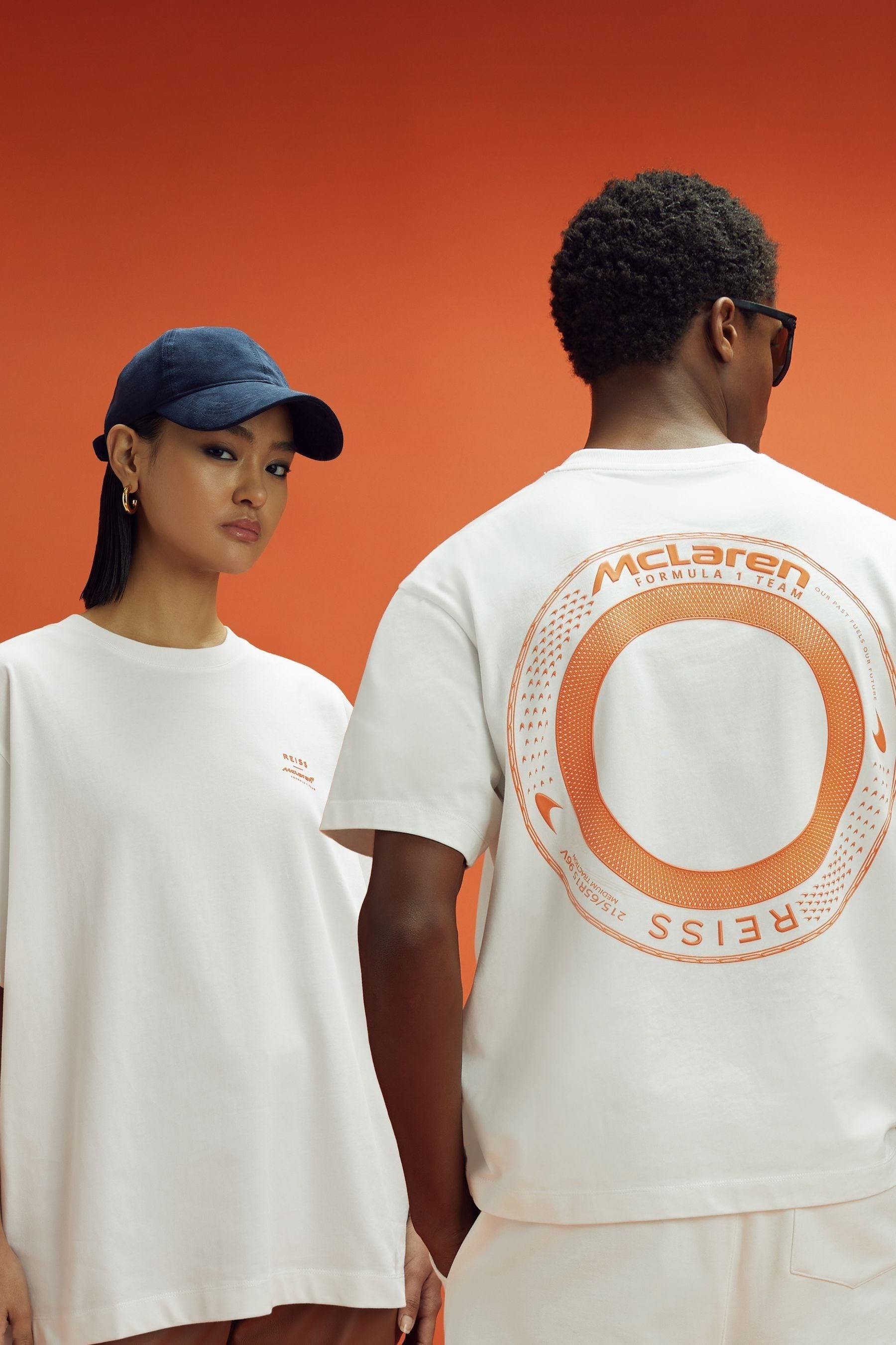 Mclaren F1 Oversized Cotton Crew Neck T-shirt In White