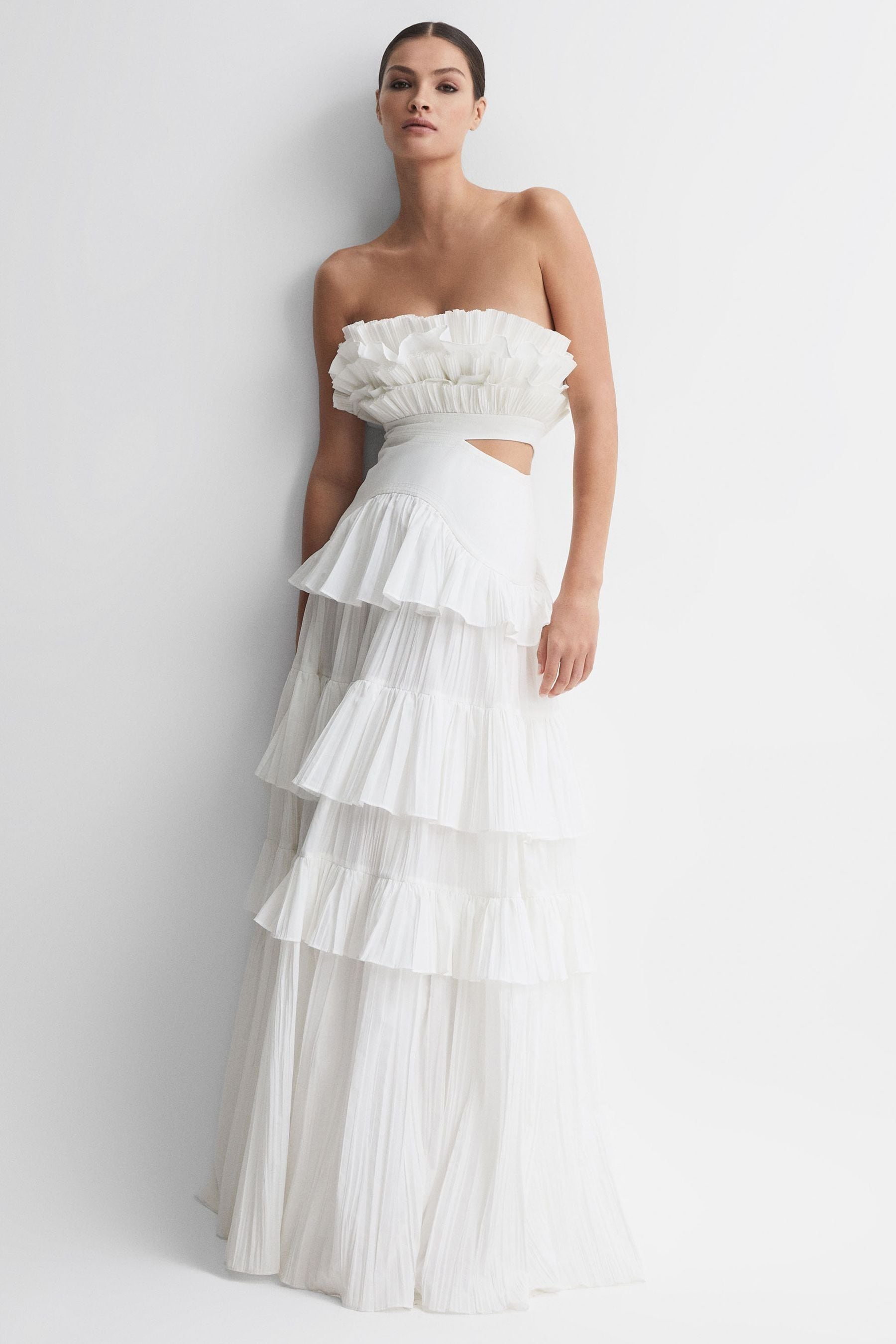 Acler Strapless Tiered Maxi...